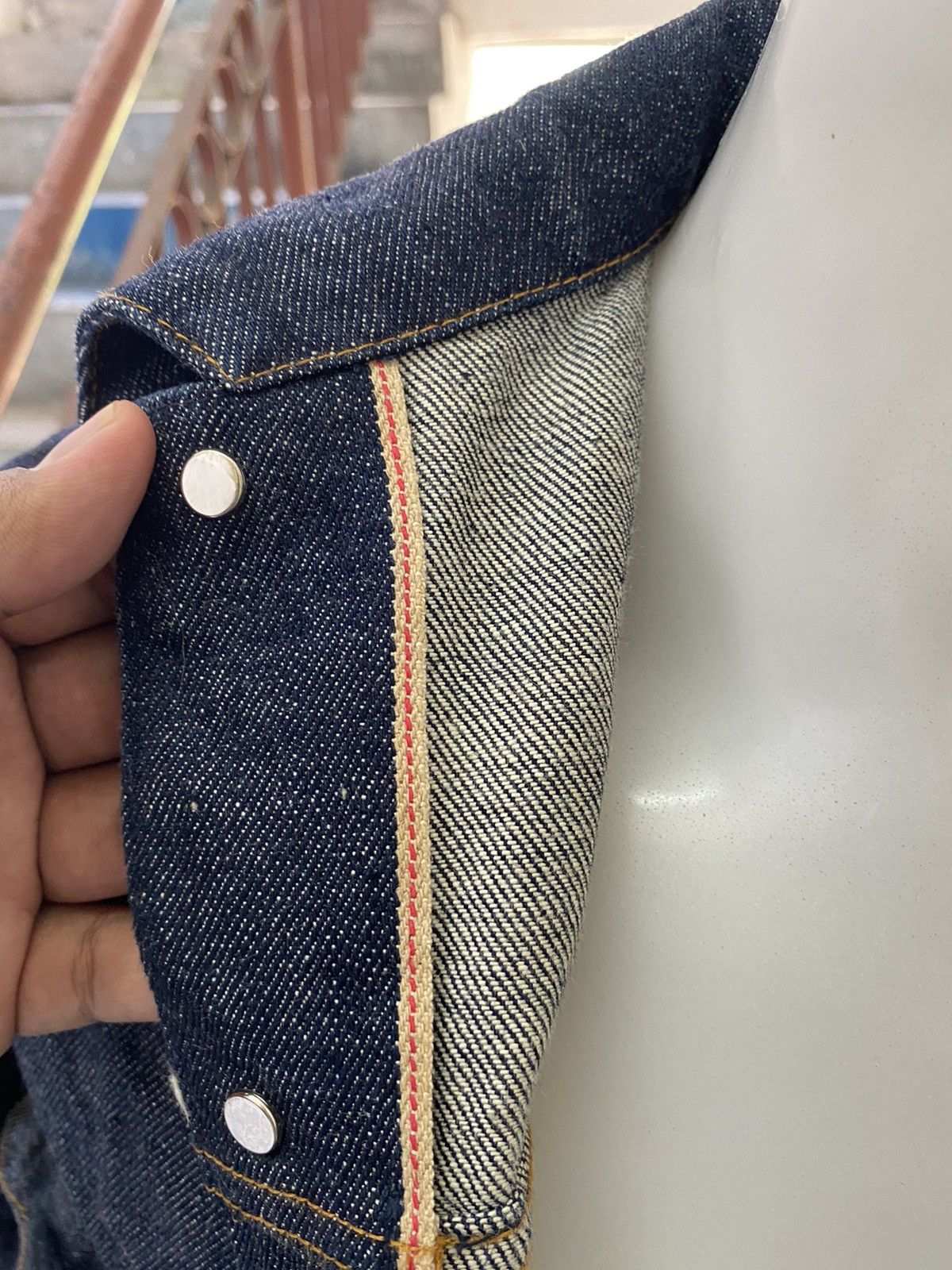 A.P.C. A.P.C RAW SELVEDGE DENIM JEANS JACKET JAPAN MADE Size M / US 6-8 / IT 42-44 - 5 Thumbnail