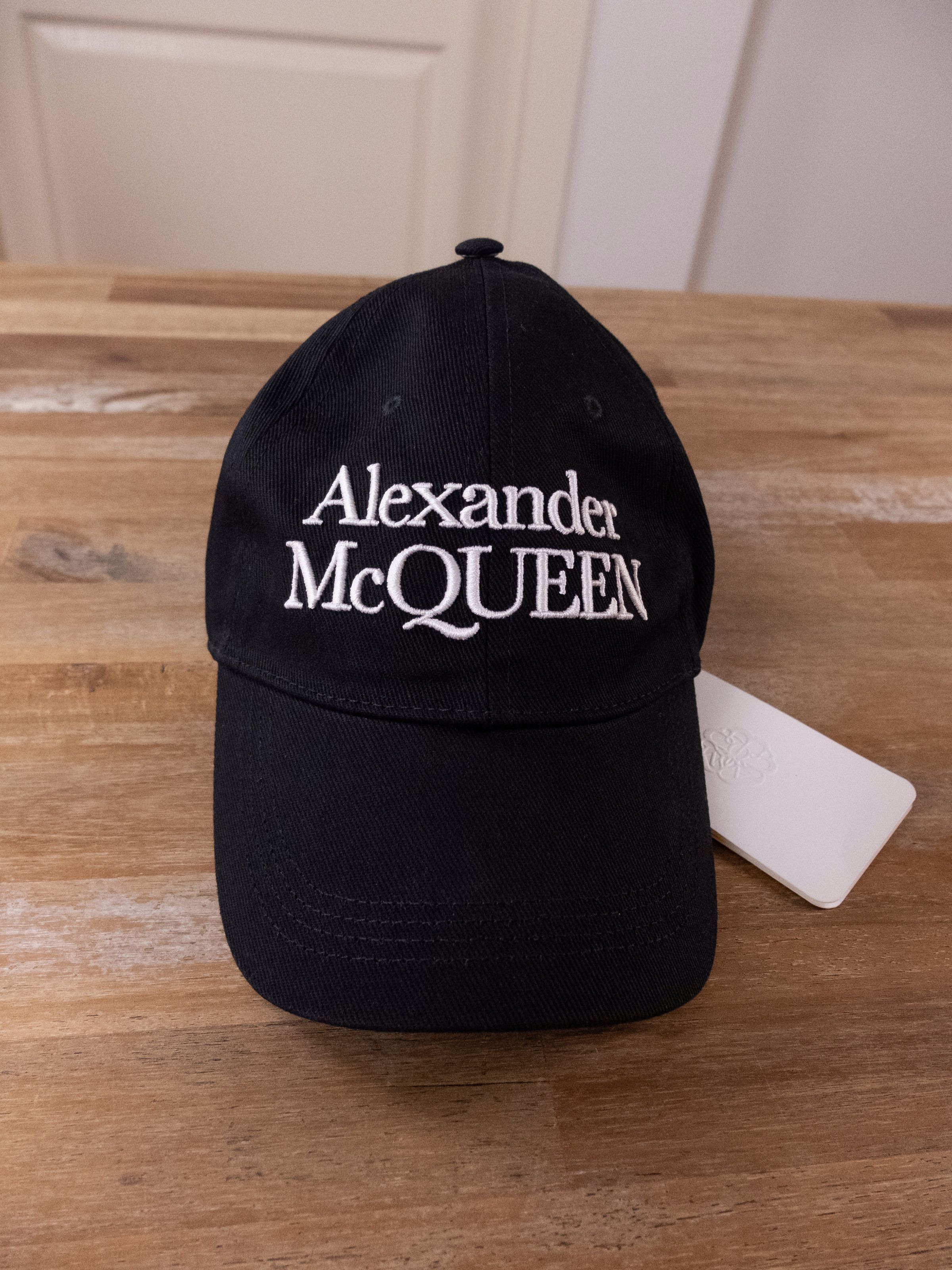 Alexander McQueen ALEXANDER MCQUEEN black logo embroidered baseball cap Medium Size ONE SIZE - 3 Thumbnail