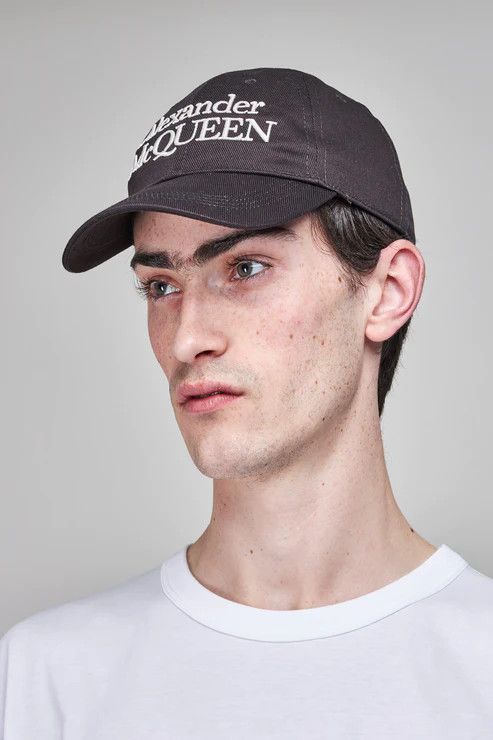 Alexander McQueen ALEXANDER MCQUEEN black logo embroidered baseball cap Medium Size ONE SIZE - 2 Thumbnail