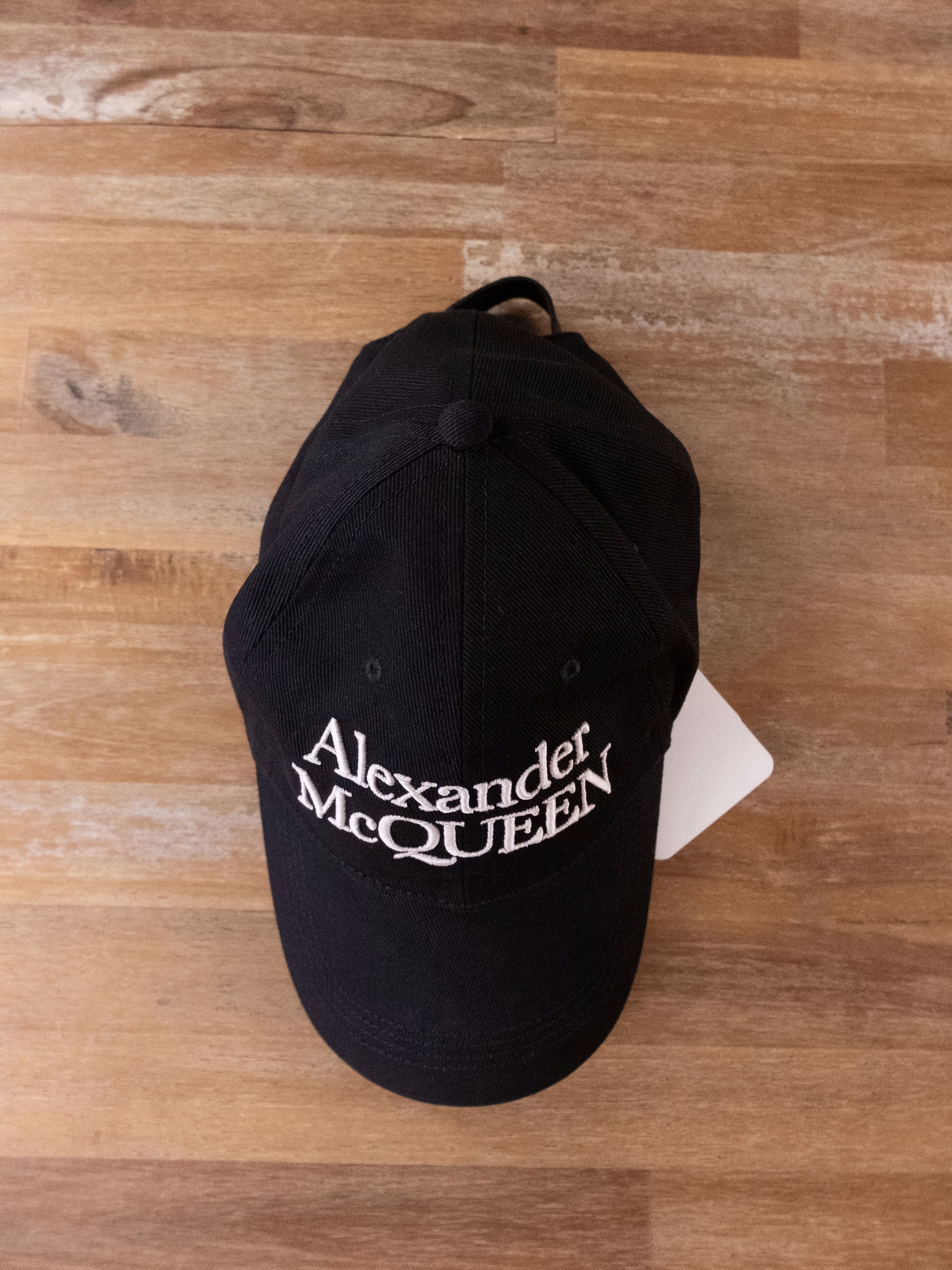 Alexander McQueen ALEXANDER MCQUEEN black logo embroidered baseball cap Medium Size ONE SIZE - 4 Thumbnail
