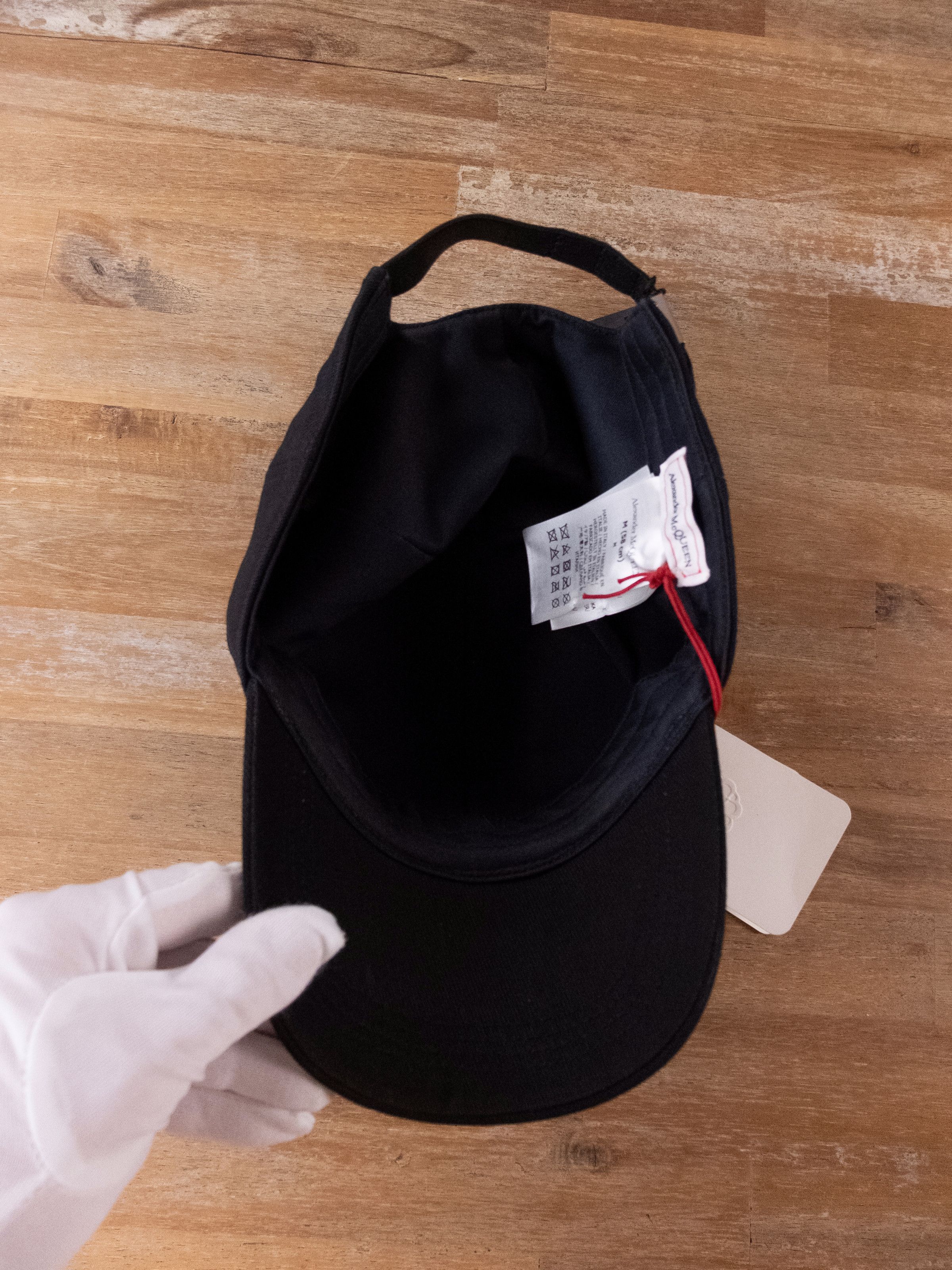 Alexander McQueen ALEXANDER MCQUEEN black logo embroidered baseball cap Medium Size ONE SIZE - 8 Thumbnail