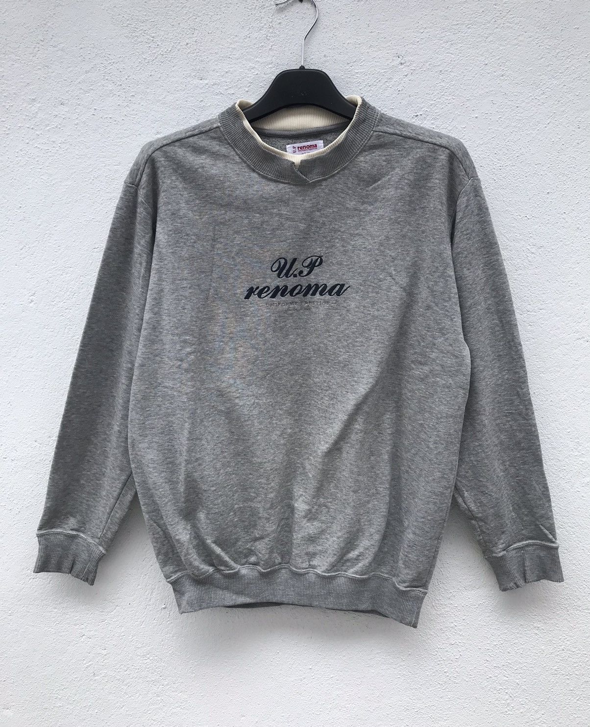Renoma × Vintage Vintage 90s UP Renoma Sweatshirt Big Logo Size US M / EU 48-50 / 2 - 1 Thumbnail