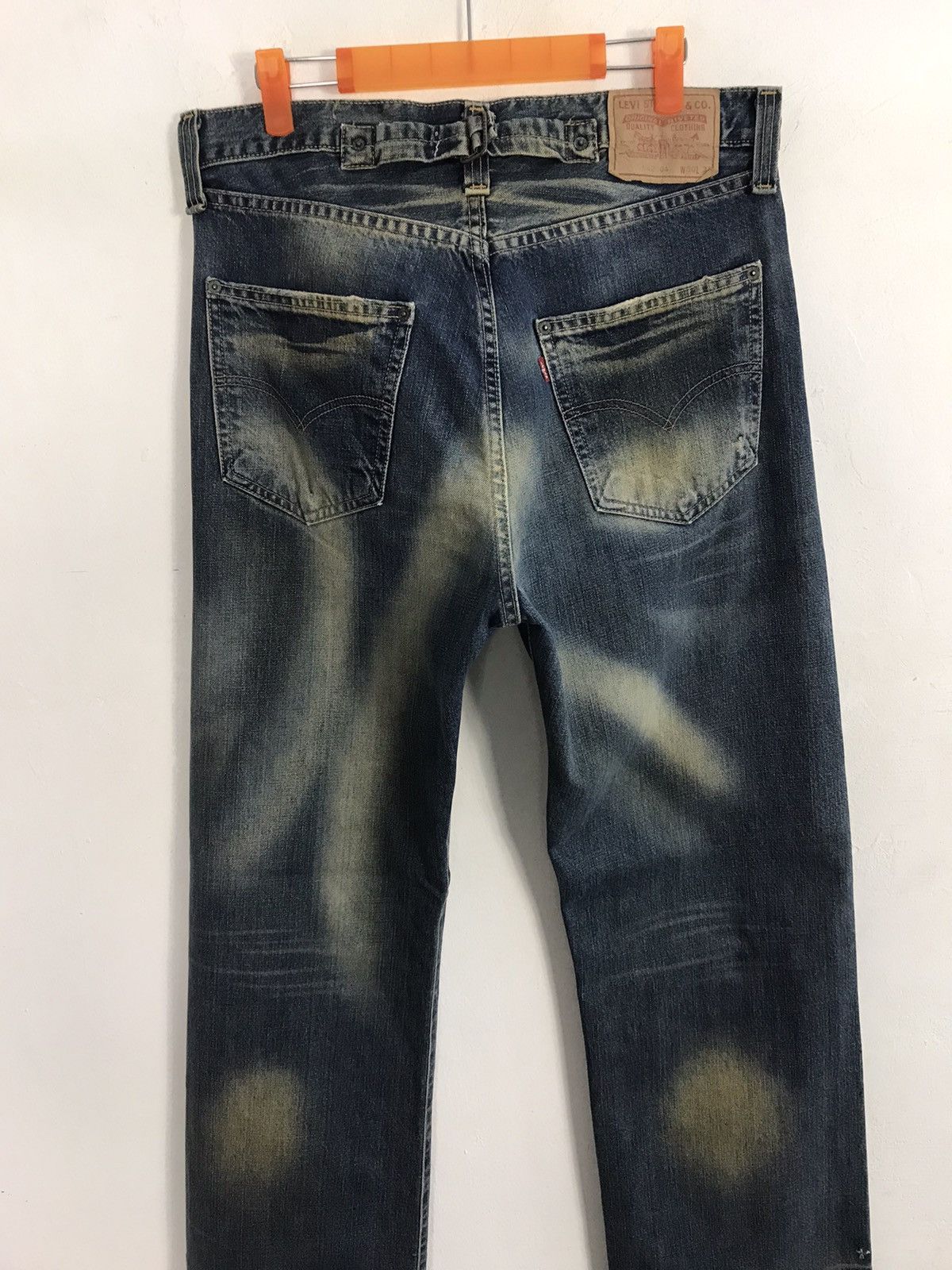Levi's × Vintage Vintage Levi’s Distressed Design Buckle Back Denim Jeans Size US 33 - 11 Thumbnail