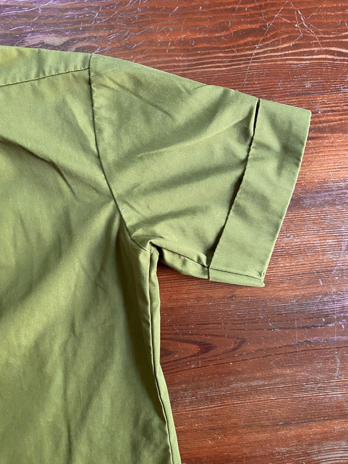 Vintage Vintage Olive Green Short Sleeve Uniform Button Up Size US M / EU 48-50 / 2 - 9 Thumbnail
