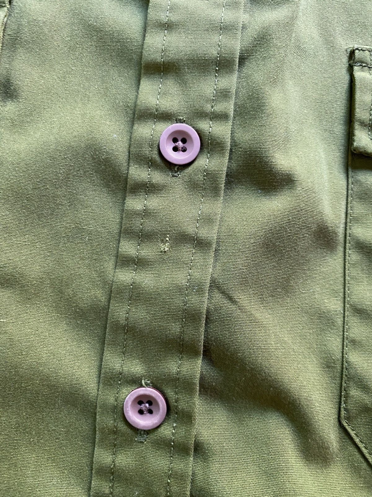 Vintage Vintage Olive Green Short Sleeve Uniform Button Up Size US M / EU 48-50 / 2 - 11 Thumbnail