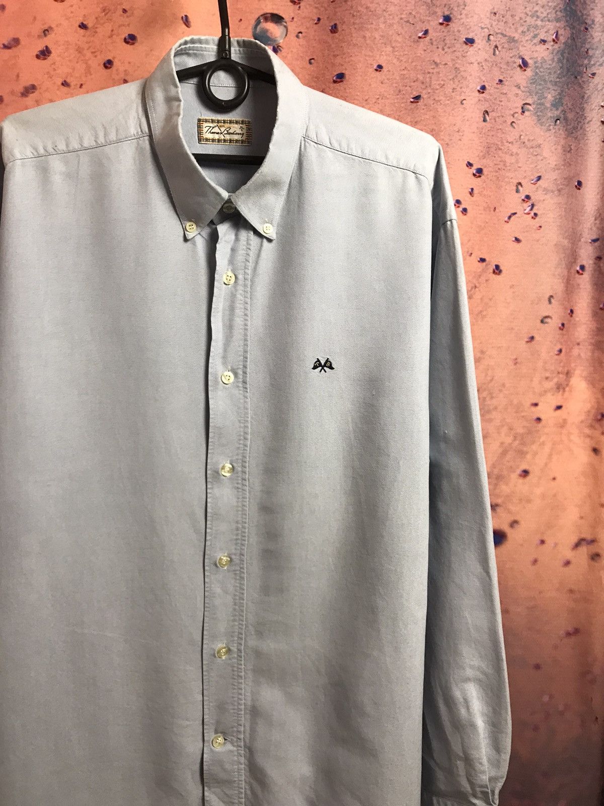 Burberry × Vintage Thomas Burberry luxury streetwear vintage shirt Size US XL / EU 56 / 4 - 1 Thumbnail