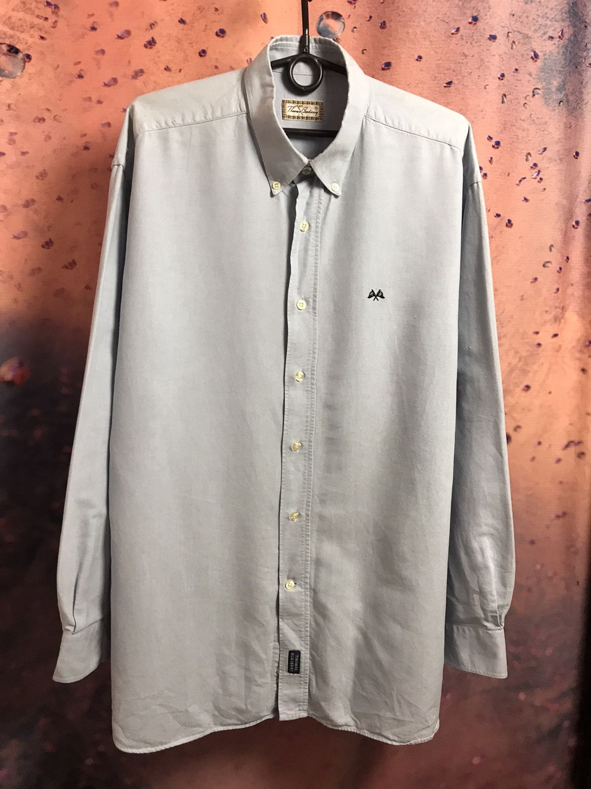 Burberry × Vintage Thomas Burberry luxury streetwear vintage shirt Size US XL / EU 56 / 4 - 2 Thumbnail