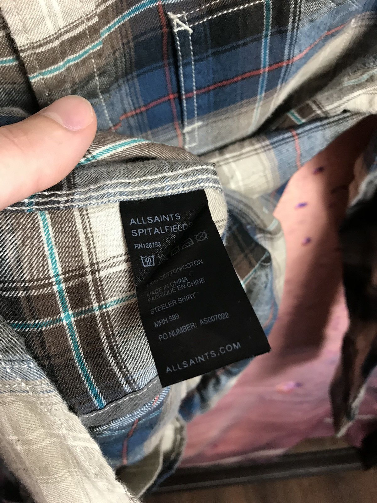 Allsaints Allsaints luxury streetwear shirt Size US S / EU 44-46 / 1 - 6 Thumbnail