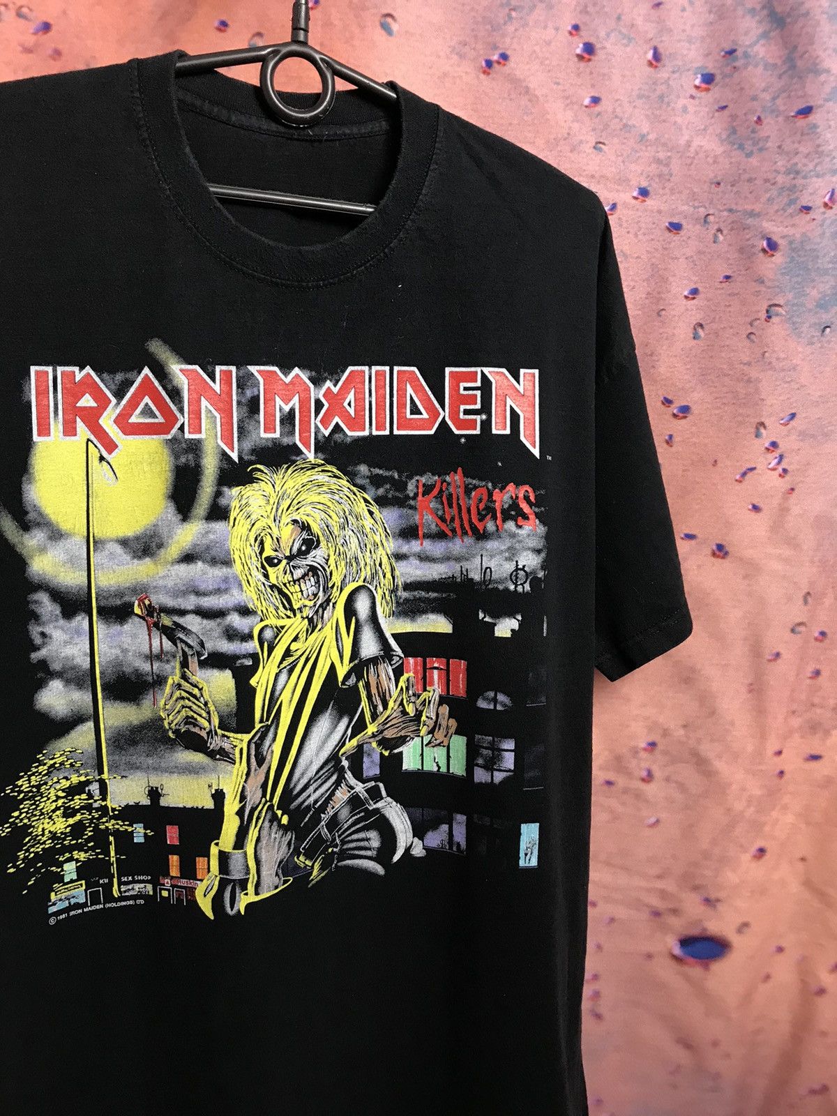 Band Tees × Iron Maiden × Vintage Vintage 80s Iron Maiden Killers band rock tee Size US XL / EU 56 / 4 - 2 Thumbnail