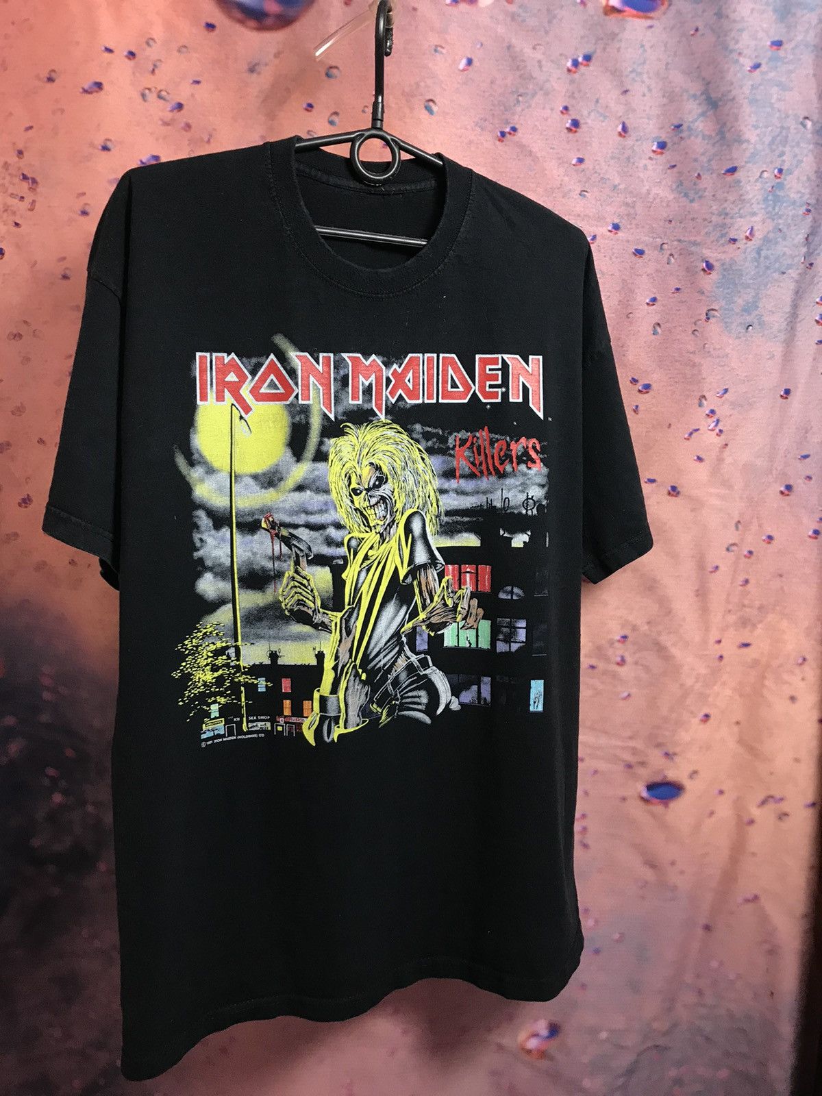 Band Tees × Iron Maiden × Vintage Vintage 80s Iron Maiden Killers band rock tee Size US XL / EU 56 / 4 - 1 Thumbnail