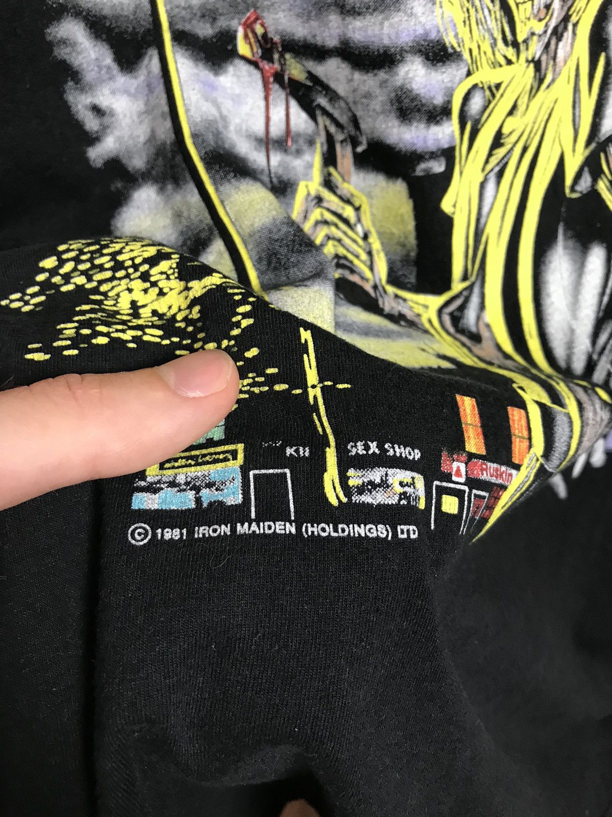 Band Tees × Iron Maiden × Vintage Vintage 80s Iron Maiden Killers band rock tee Size US XL / EU 56 / 4 - 3 Thumbnail