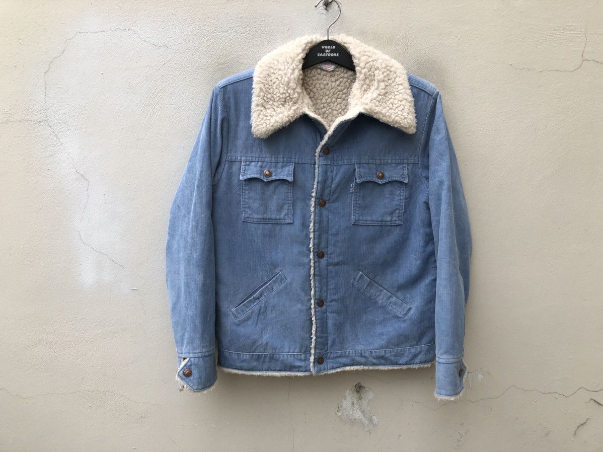 Levi's Vintage 70s Levi’s White Tab Sherpa Lined Corduroy Jacket Size US M / EU 48-50 / 2 - 2 Thumbnail