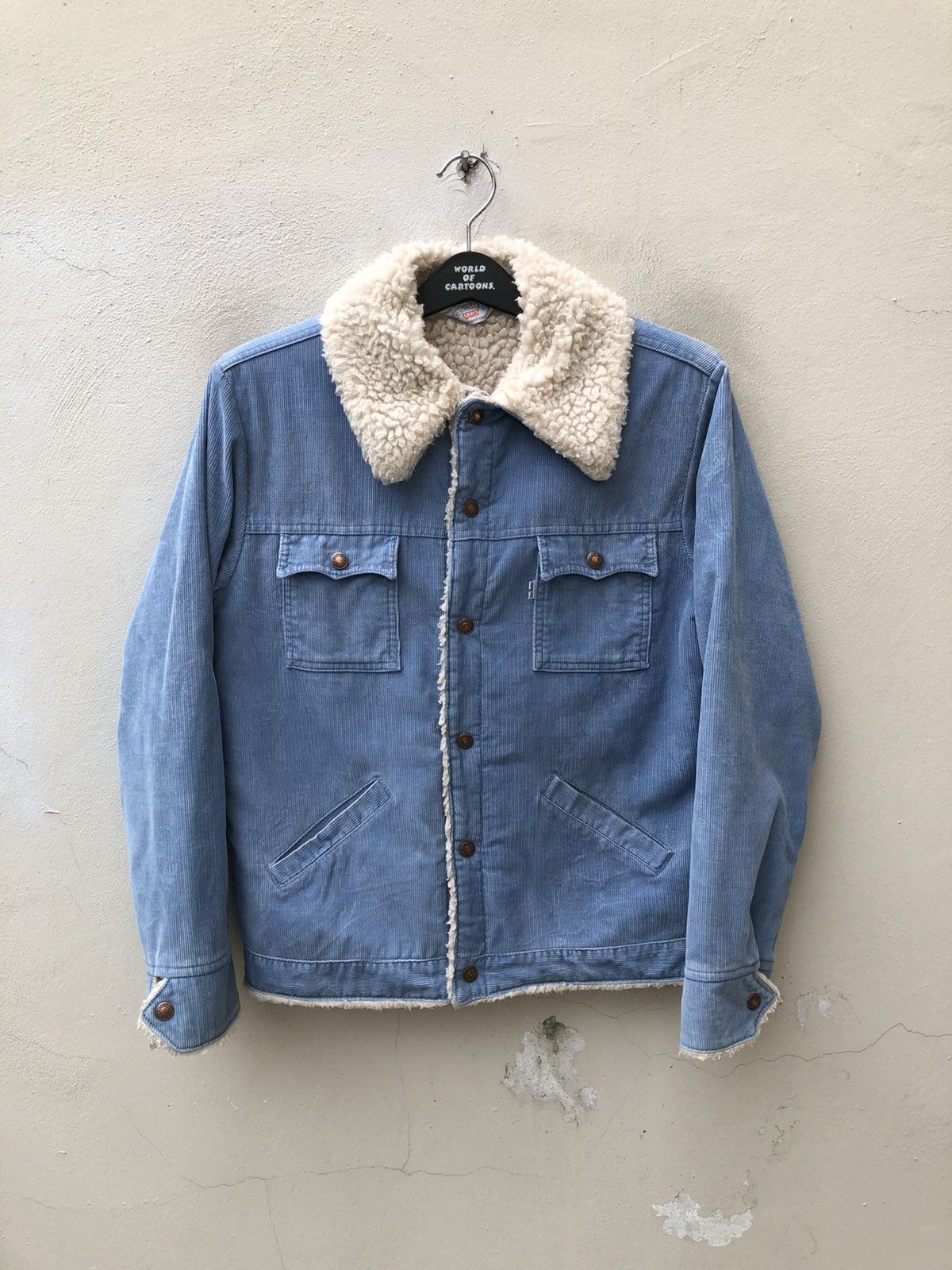Levi's Vintage 70s Levi’s White Tab Sherpa Lined Corduroy Jacket Size US M / EU 48-50 / 2 - 1 Thumbnail