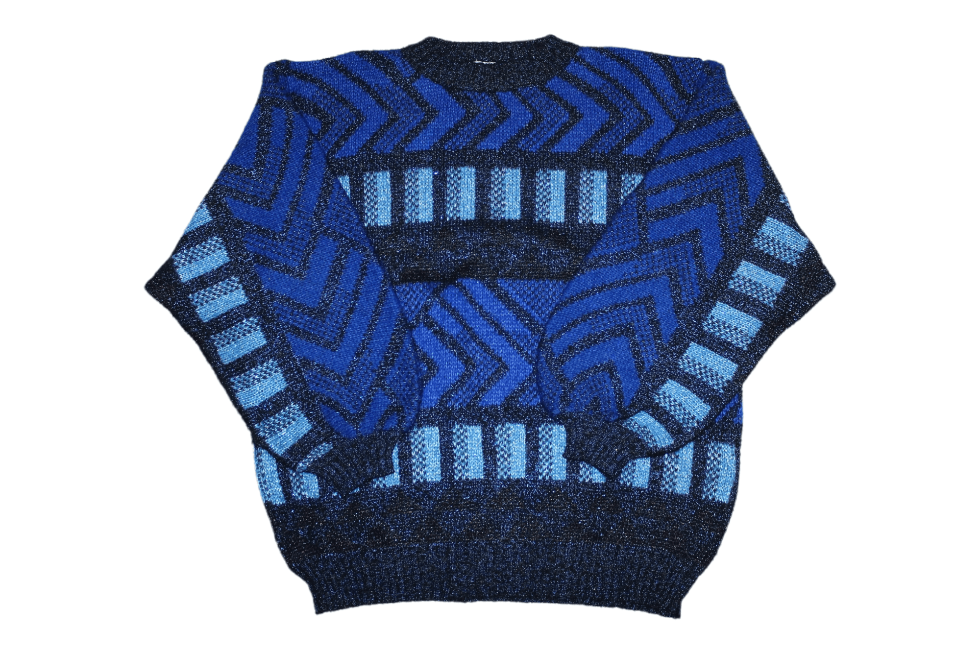 Japanese Brand 80s Rare Vtg Design Lambent Cable Knit Baggy Sweater Size US L / EU 52-54 / 3 - 1 Thumbnail