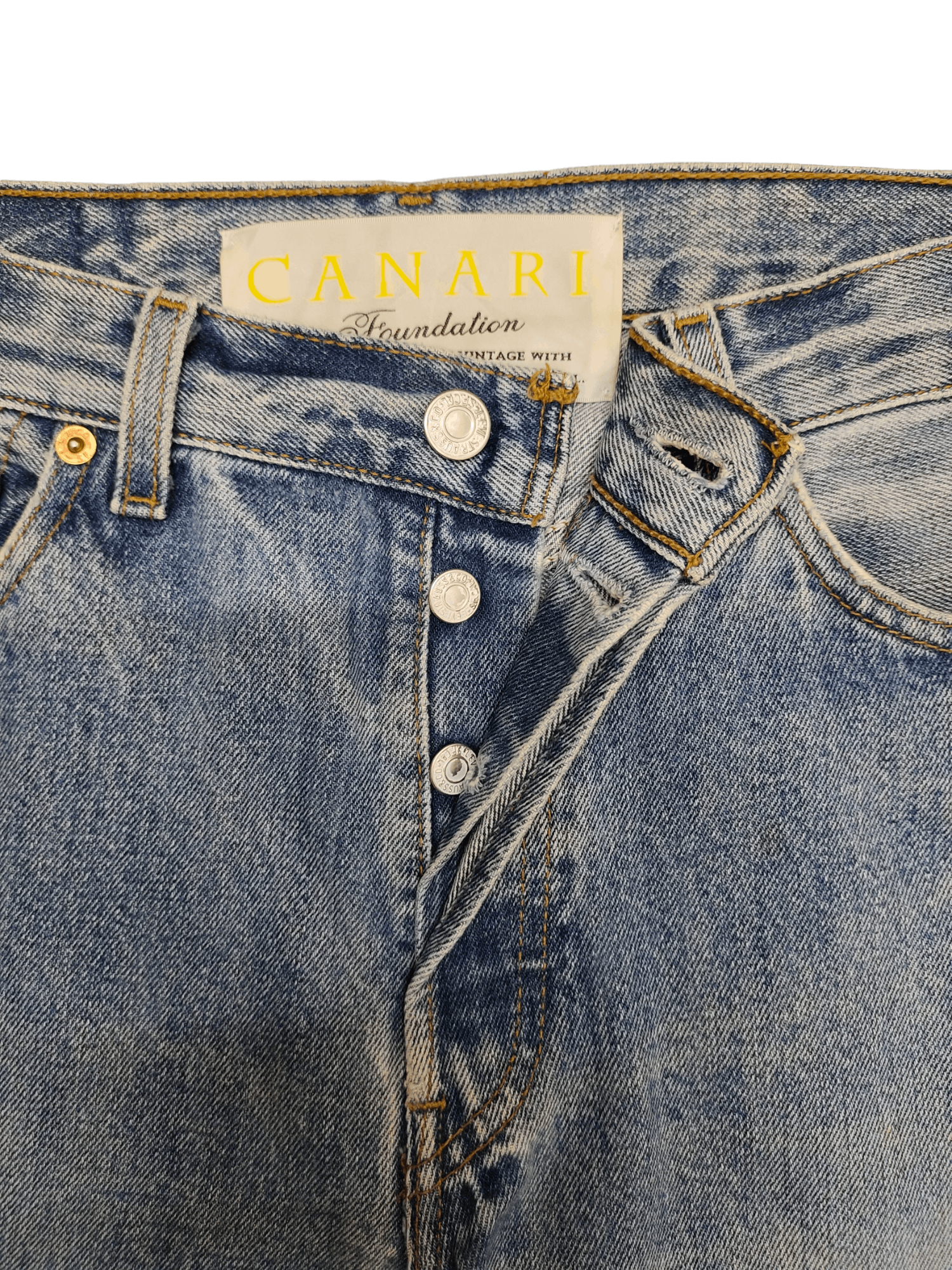 Engineered Garments × Levi's Levis X Canari Foundation Distressed Denim Jeans Size US 30 / EU 46 - 9 Thumbnail