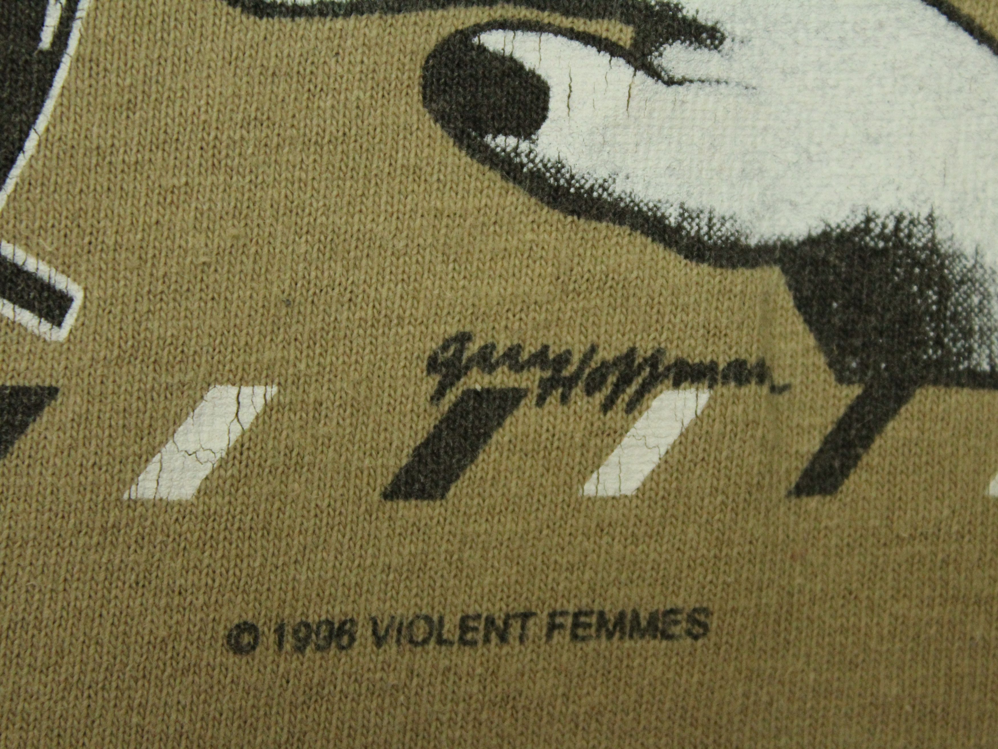 Band Tees Vintage 90s VIOLENT FEMMES T Shirt Single Stitch 96/97 Tour Size US XL / EU 56 / 4 - 8 Thumbnail