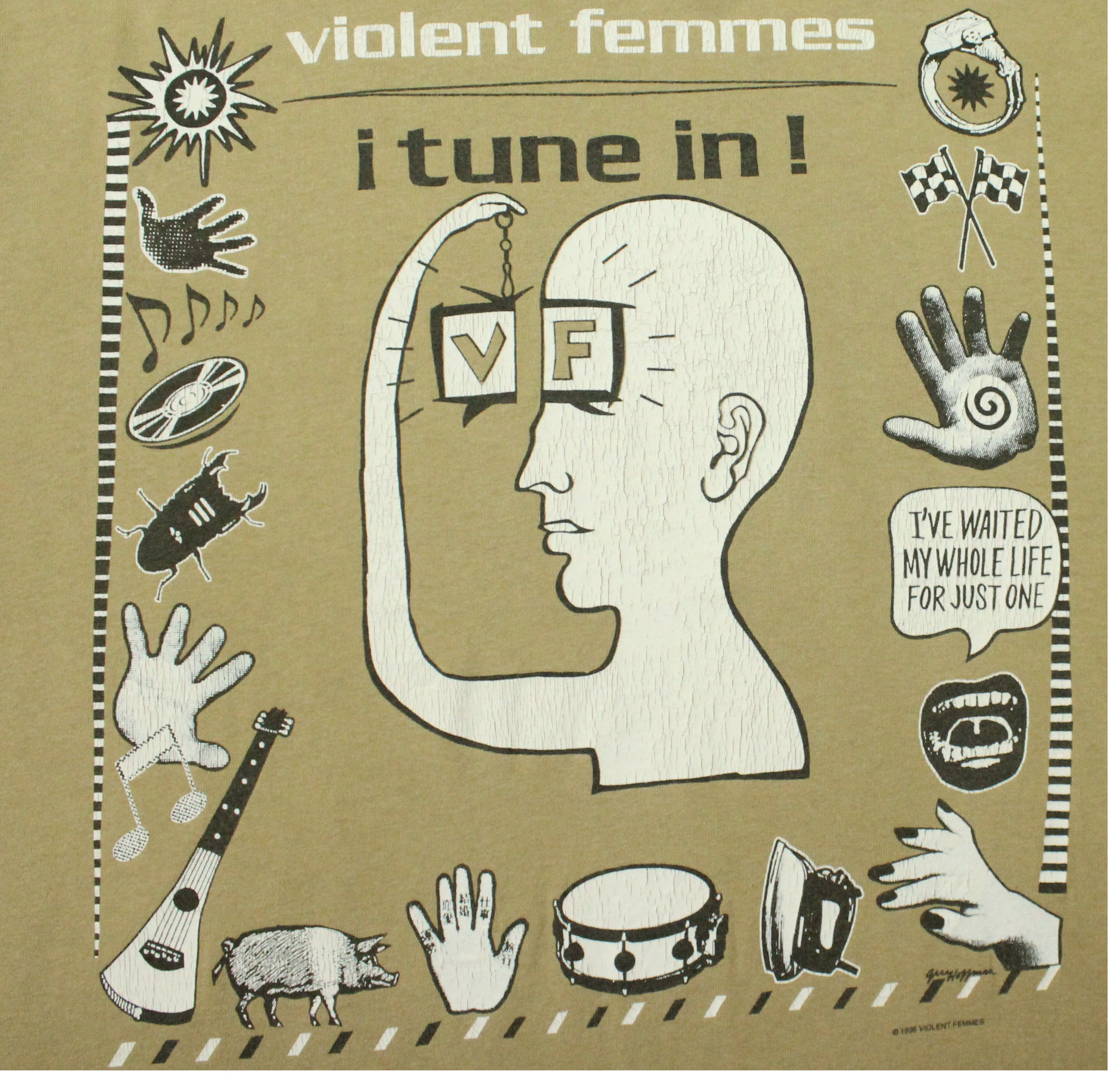 Band Tees Vintage 90s VIOLENT FEMMES T Shirt Single Stitch 96/97 Tour Size US XL / EU 56 / 4 - 7 Thumbnail