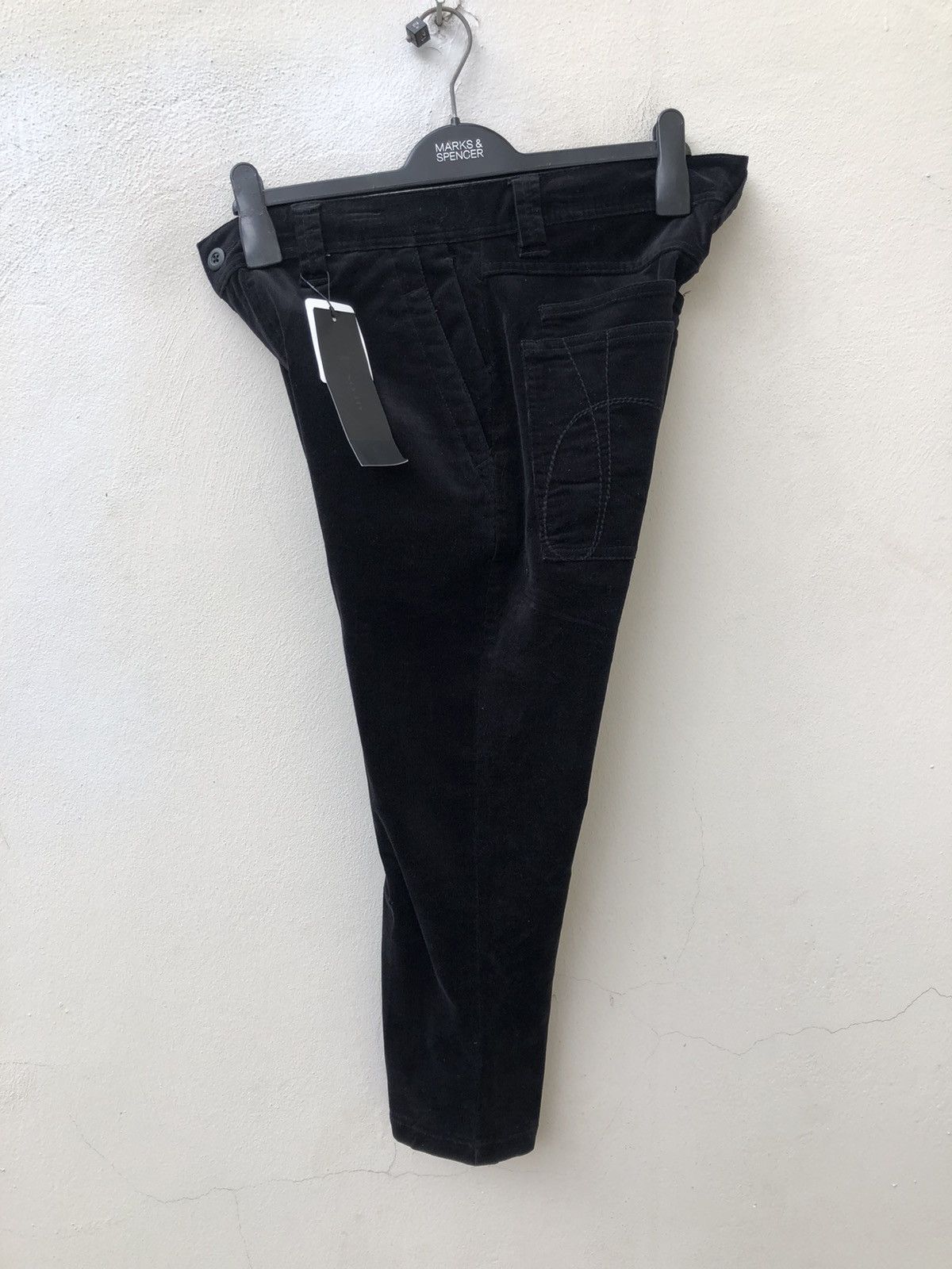 Japanese Brand NEW No ID. Japan Cropped Black Corduroy Trouser Pant Size US 32 / EU 48 - 14 Thumbnail