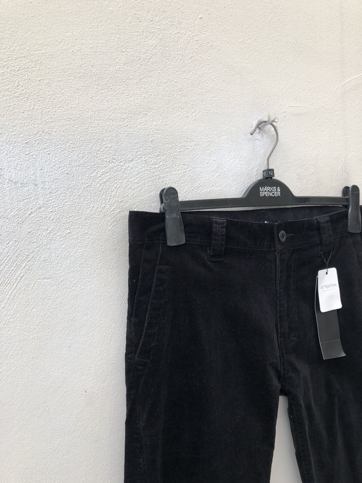 Japanese Brand NEW No ID. Japan Cropped Black Corduroy Trouser Pant Size US 32 / EU 48 - 8 Thumbnail