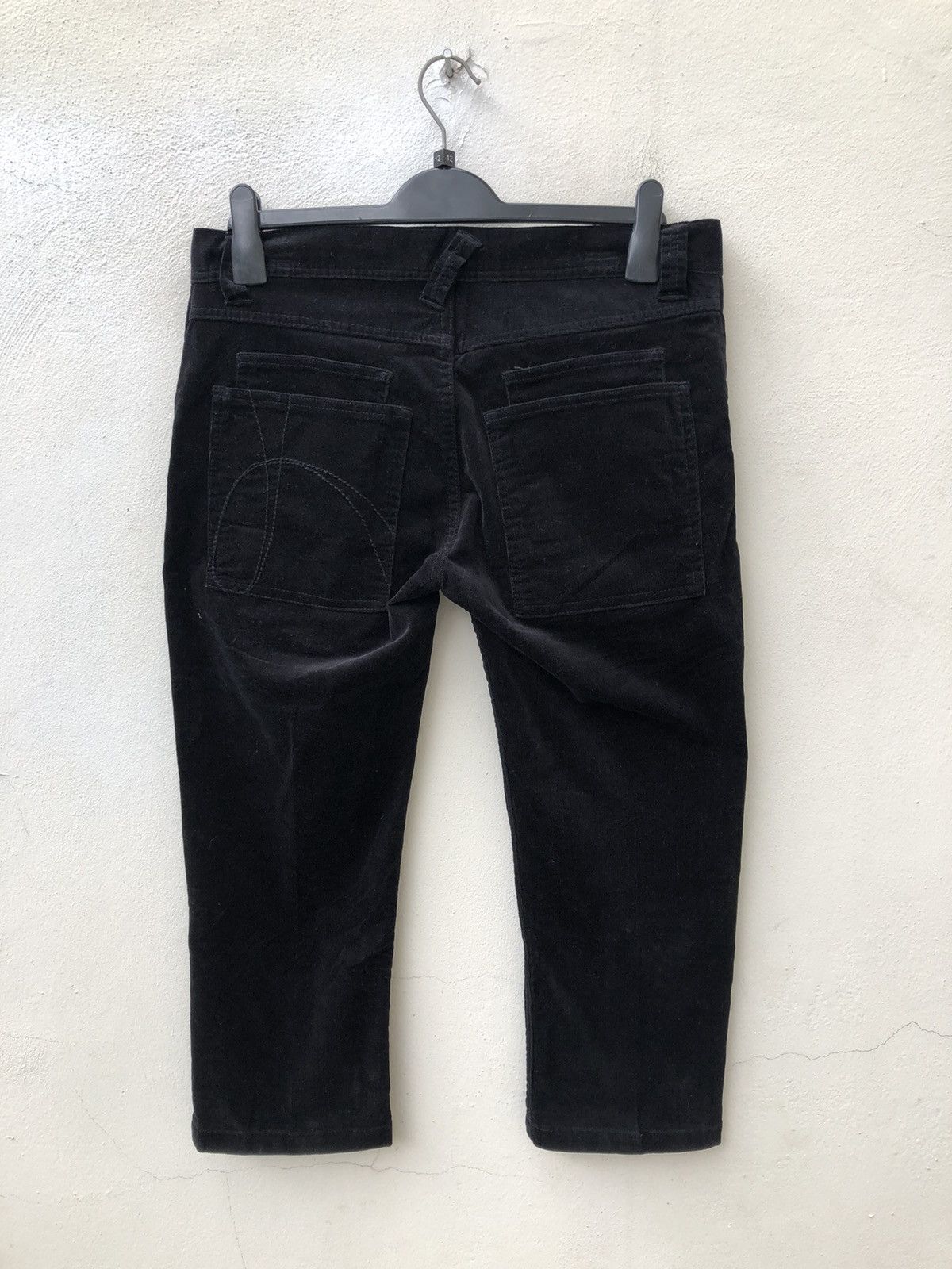 Japanese Brand NEW No ID. Japan Cropped Black Corduroy Trouser Pant Size US 32 / EU 48 - 11 Thumbnail
