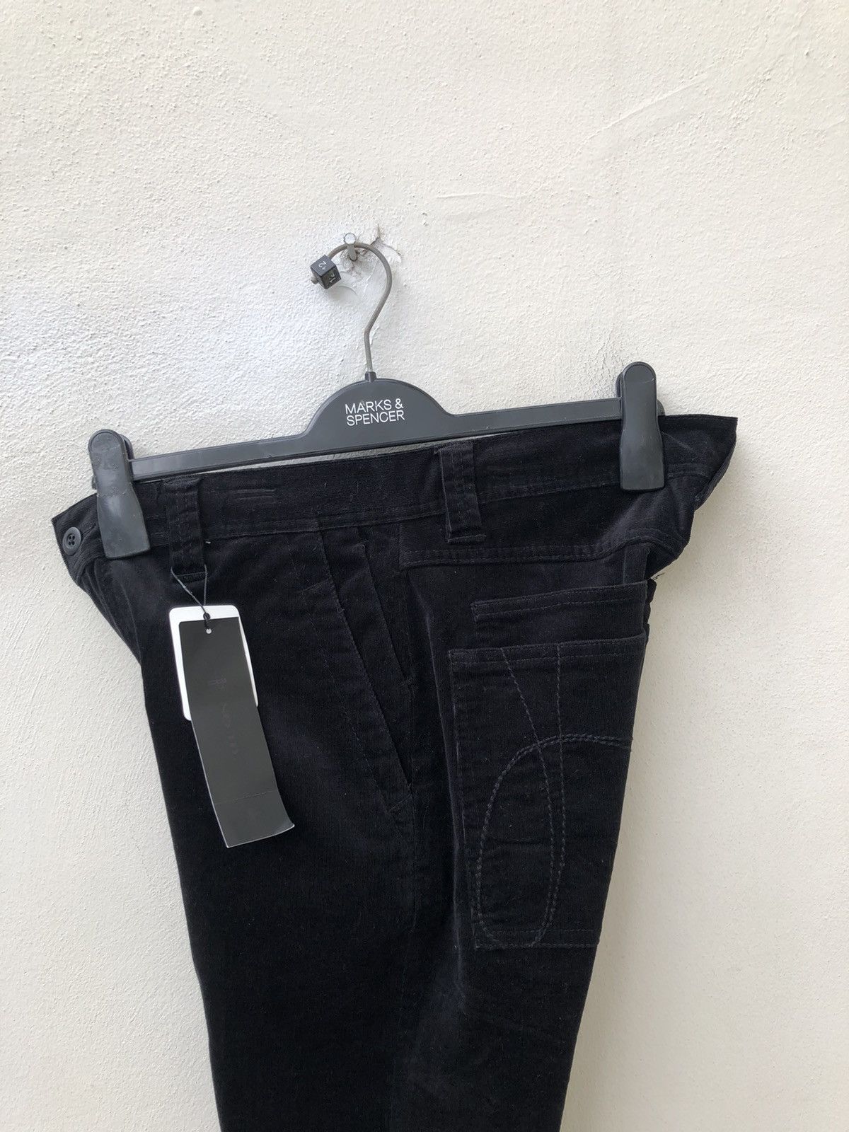 Japanese Brand NEW No ID. Japan Cropped Black Corduroy Trouser Pant Size US 32 / EU 48 - 15 Thumbnail