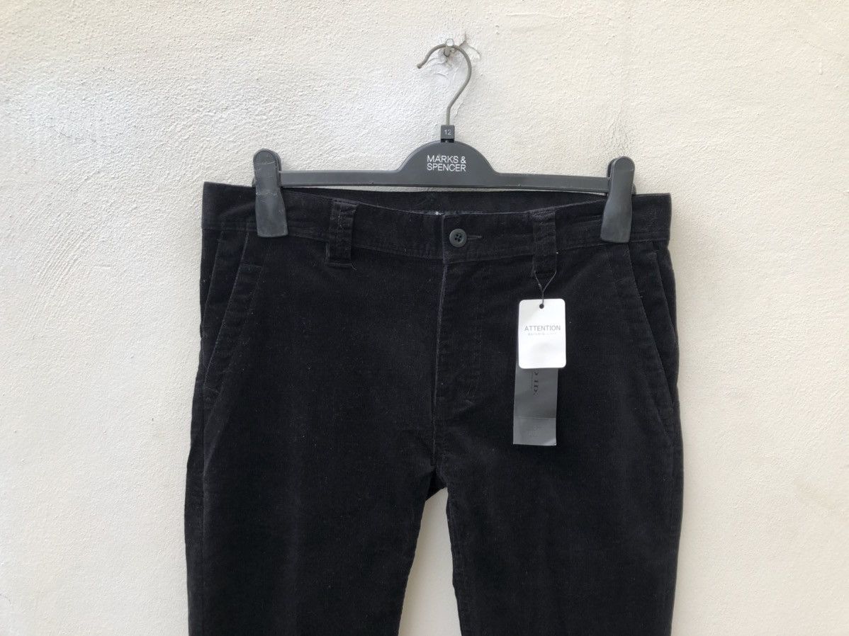 Japanese Brand NEW No ID. Japan Cropped Black Corduroy Trouser Pant Size US 32 / EU 48 - 7 Thumbnail