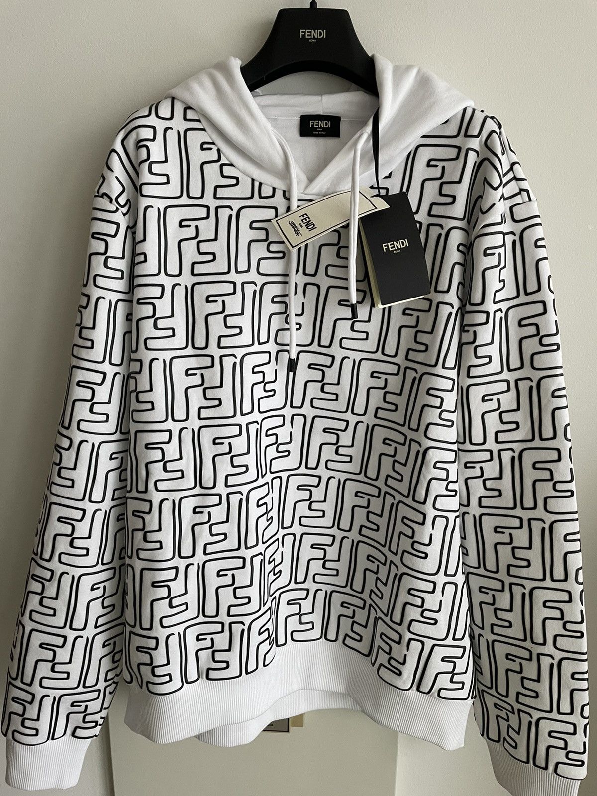 Fendi × Joshua Vides Rare Brand New Super Runway Fendi x Joshua Vides FF Hoodie Size US L / EU 52-54 / 3 - 25 Thumbnail