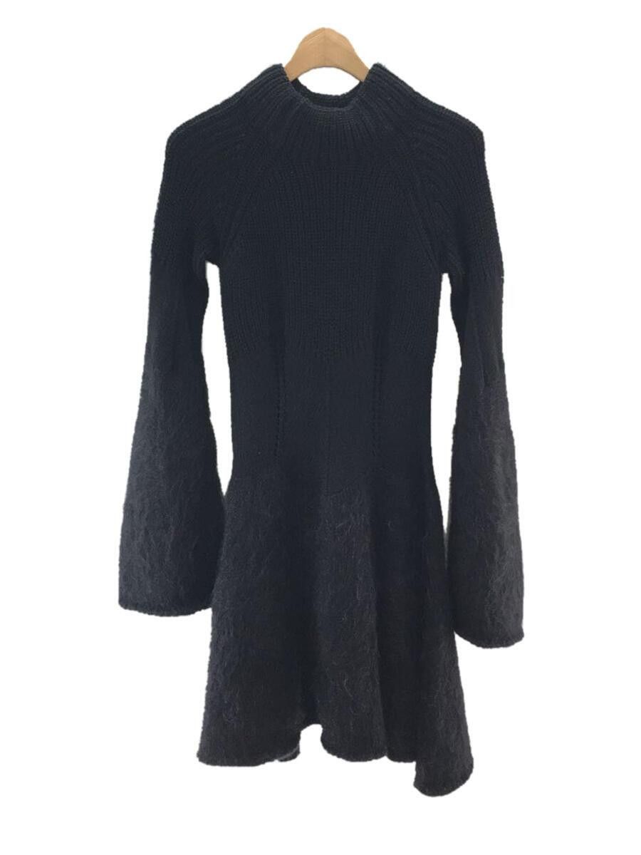 Alexander McQueen Mohair Wool High Neck Knit Dress Size XS / US 0-2 / IT 36-38 - 1 Thumbnail
