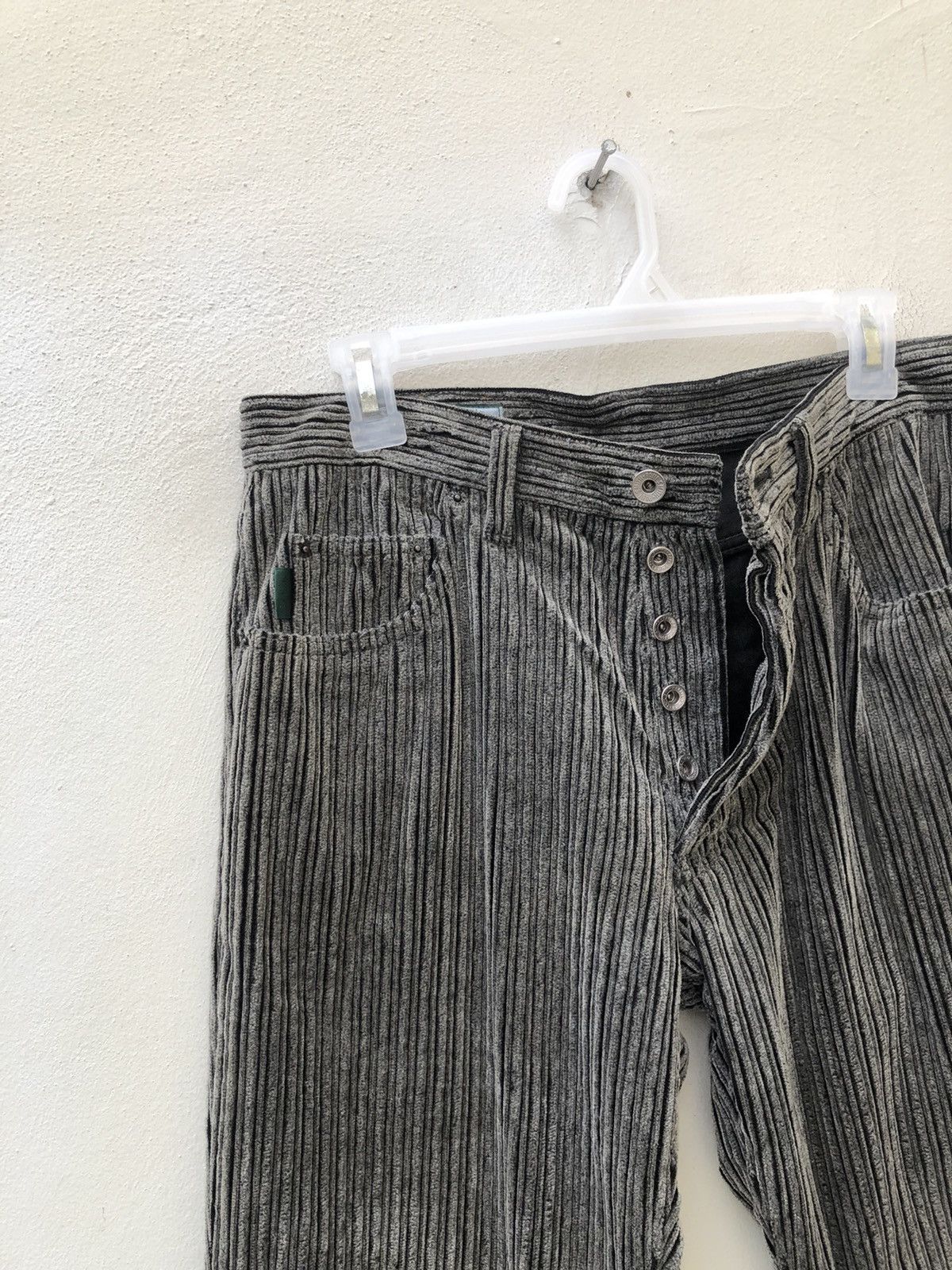 Paul Smith Vintage Paul Smith Jeans Grey Striped Corduroy Pant Size US 31 - 5 Thumbnail