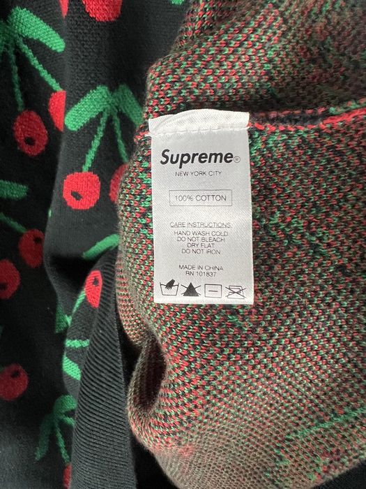 Supreme cherry hot sale sweater