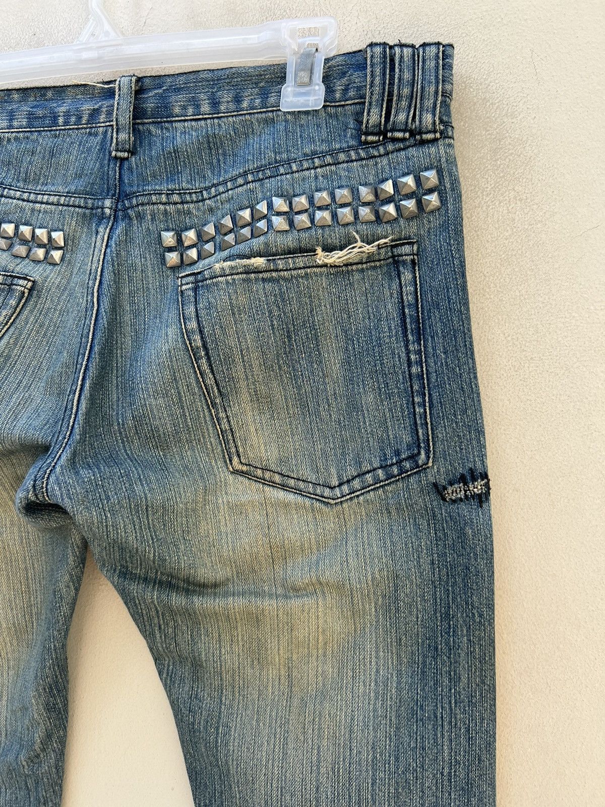 Vintage RUPERT EDGE Japan Rips Fade Denim Dirty Jeans