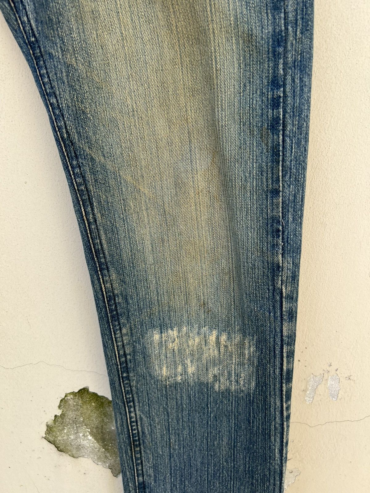 Vintage RUPERT EDGE Japan Rips Fade Denim Dirty Jeans