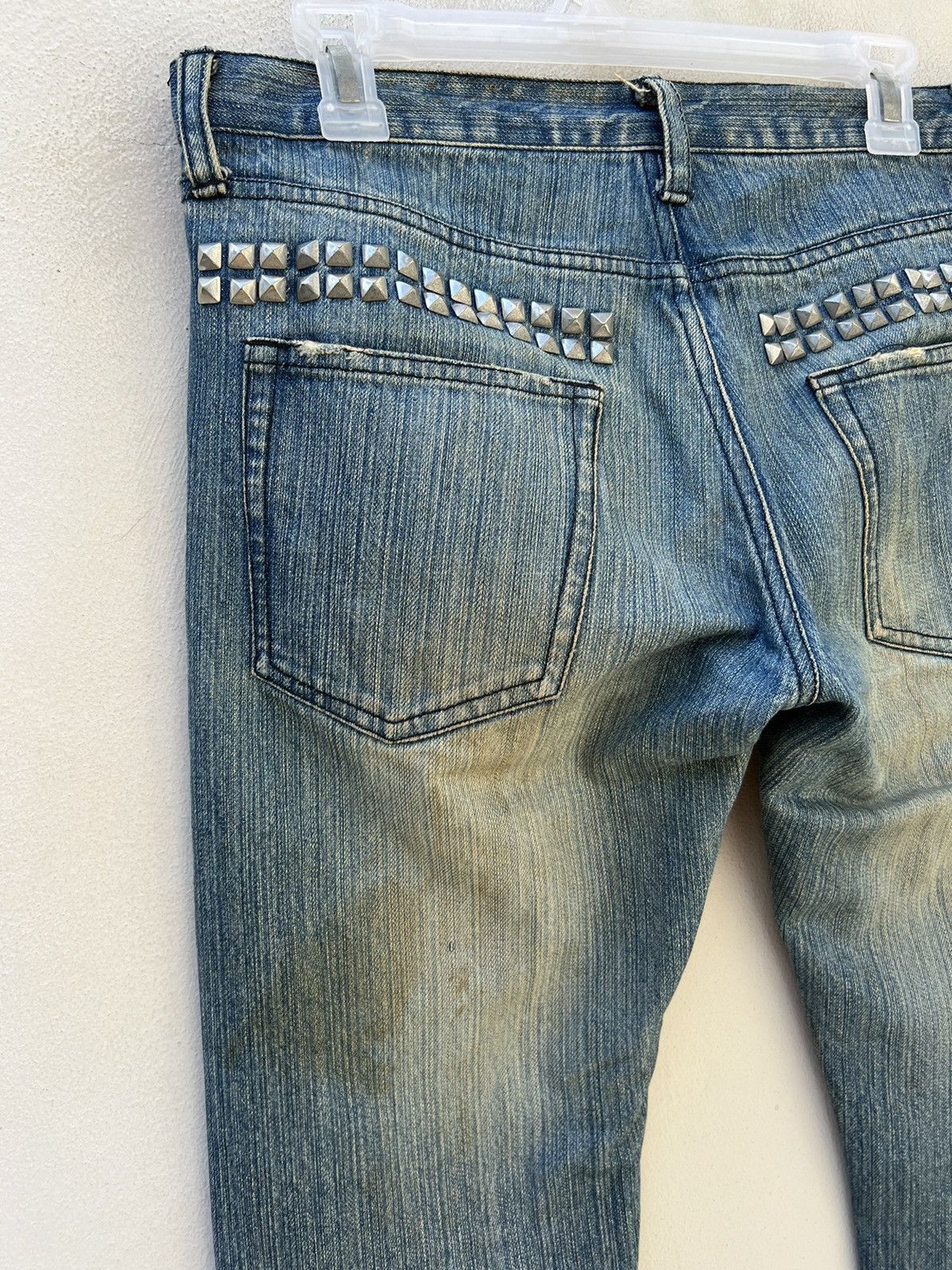 Vintage RUPERT EDGE Japan Rips Fade Denim Dirty Jeans