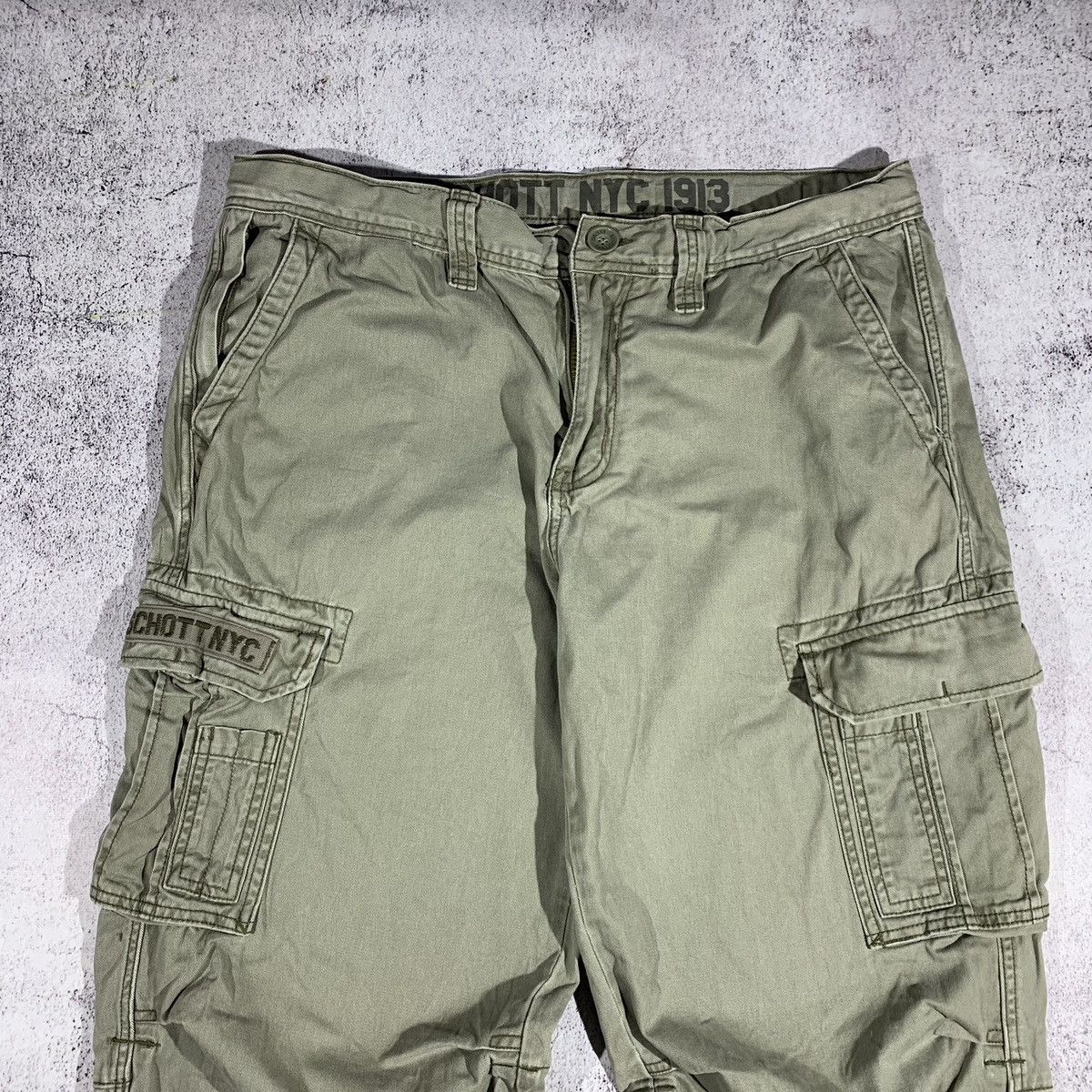 Schott Schott NYC Cargo Pants Baggy Fit Size US 38 / EU 54 - 2 Thumbnail