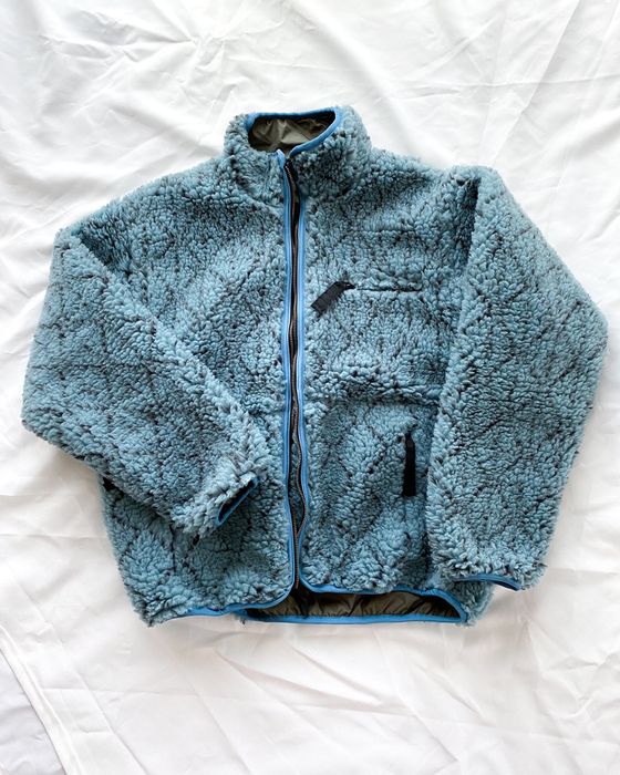 DO-GI SASHIKO BOA Fleece Reversible Blouson - Blue