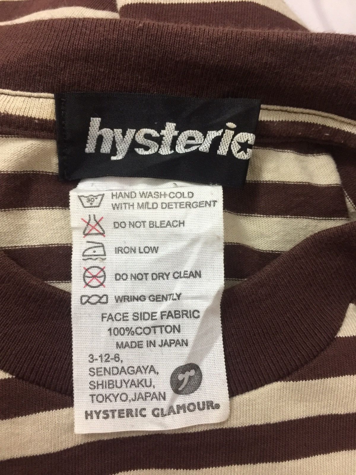 Hysteric Glamour Vintage Hysteric Glamour Striped T-Shirt Size US S / EU 44-46 / 1 - 5 Thumbnail