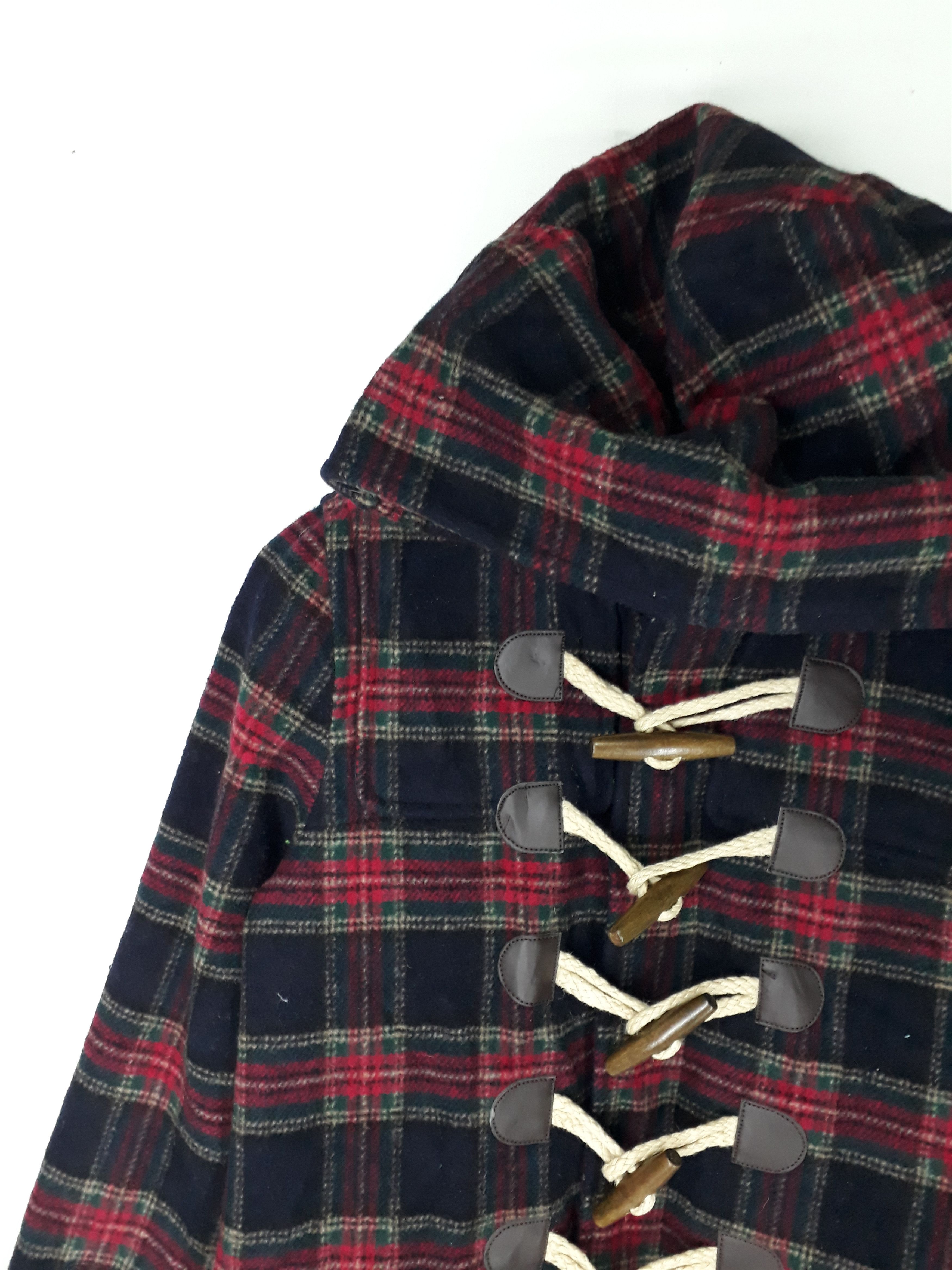 Issey Miyake Issey Miyake Ne-Net Tartan Wool Trench Coat Size US M / EU 48-50 / 2 - 2 Thumbnail