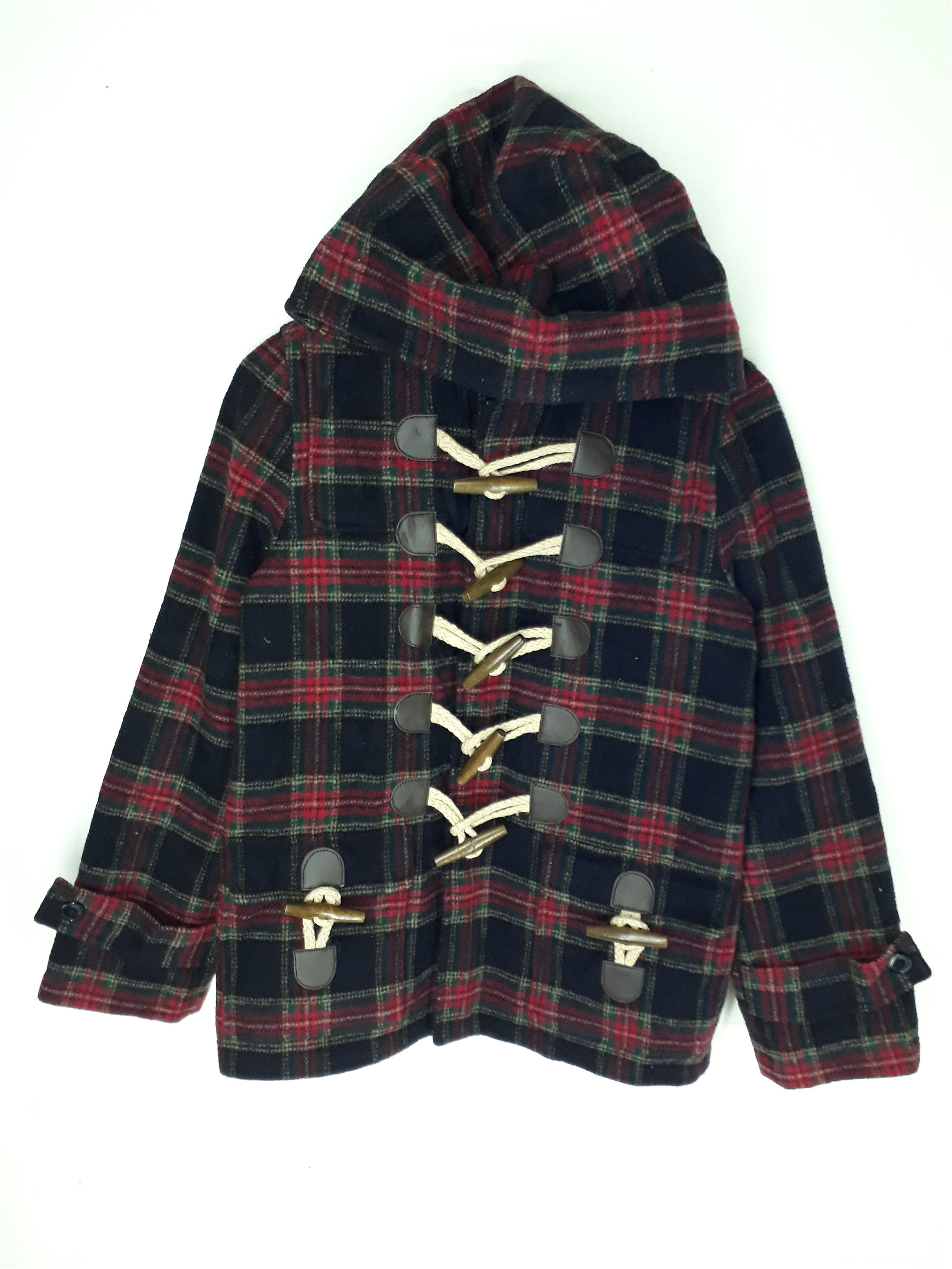 Issey Miyake Issey Miyake Ne-Net Tartan Wool Trench Coat Size US M / EU 48-50 / 2 - 1 Thumbnail