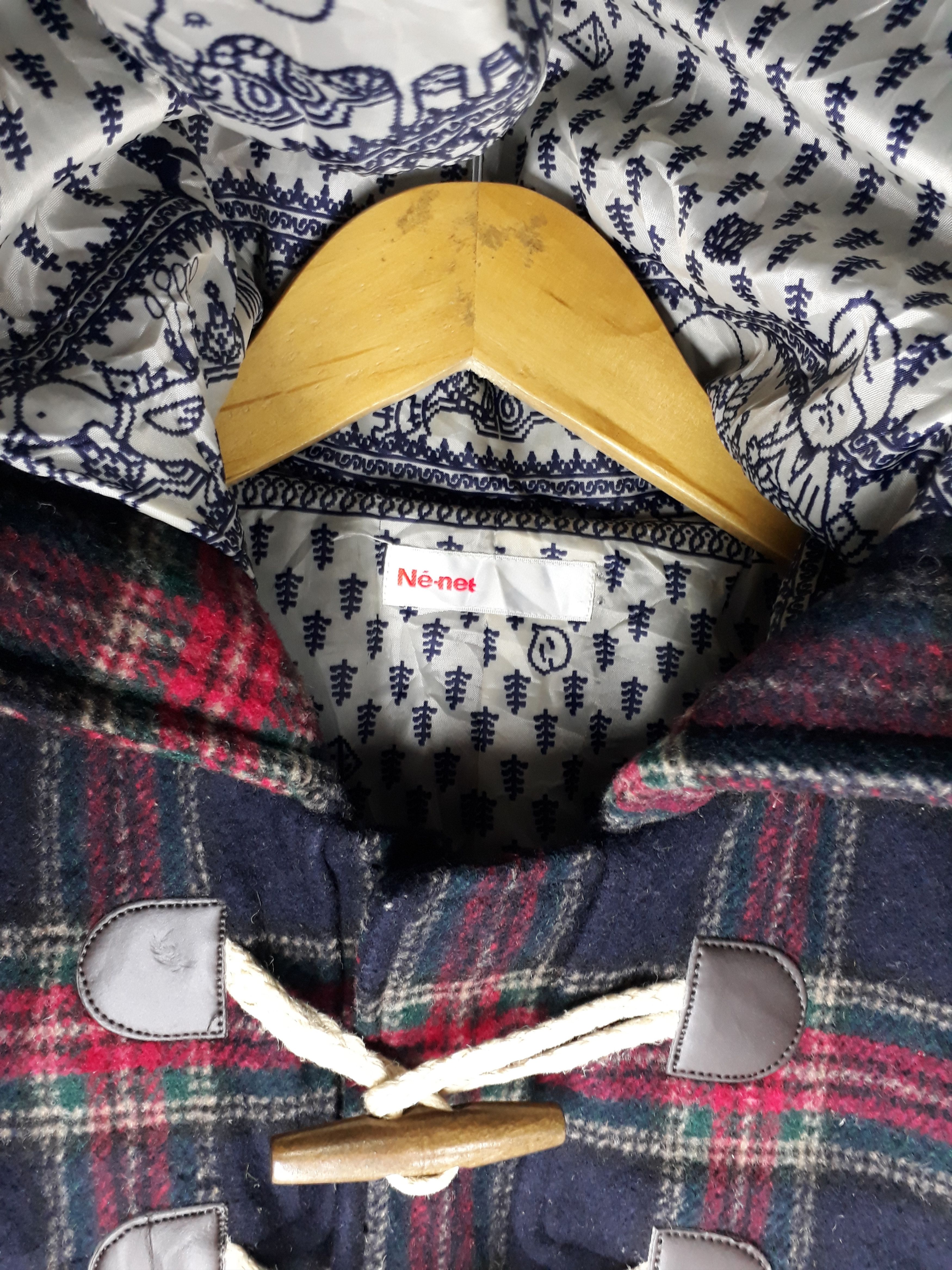 Issey Miyake Issey Miyake Ne-Net Tartan Wool Trench Coat Size US M / EU 48-50 / 2 - 8 Thumbnail