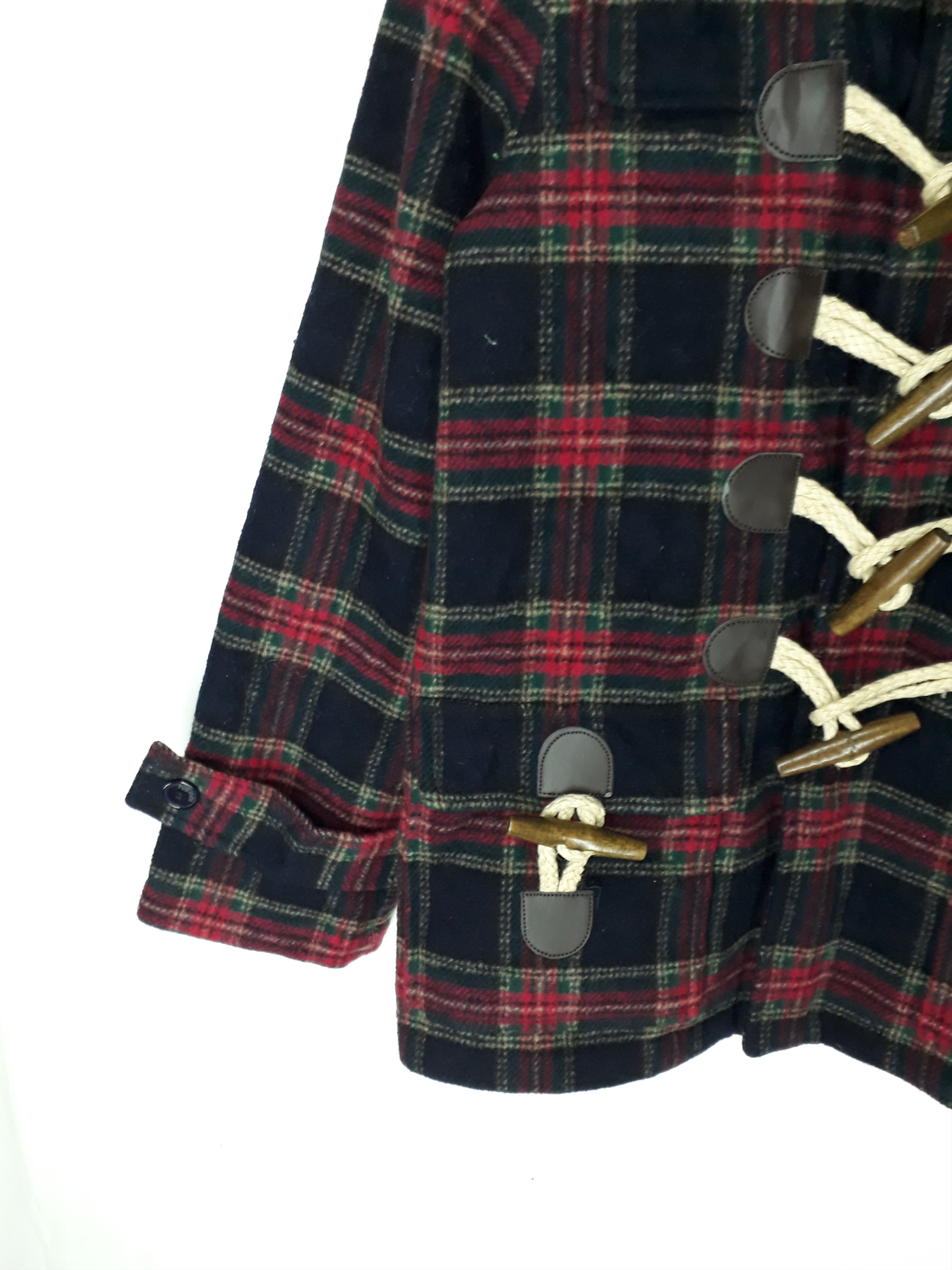 Issey Miyake Issey Miyake Ne-Net Tartan Wool Trench Coat Size US M / EU 48-50 / 2 - 4 Thumbnail