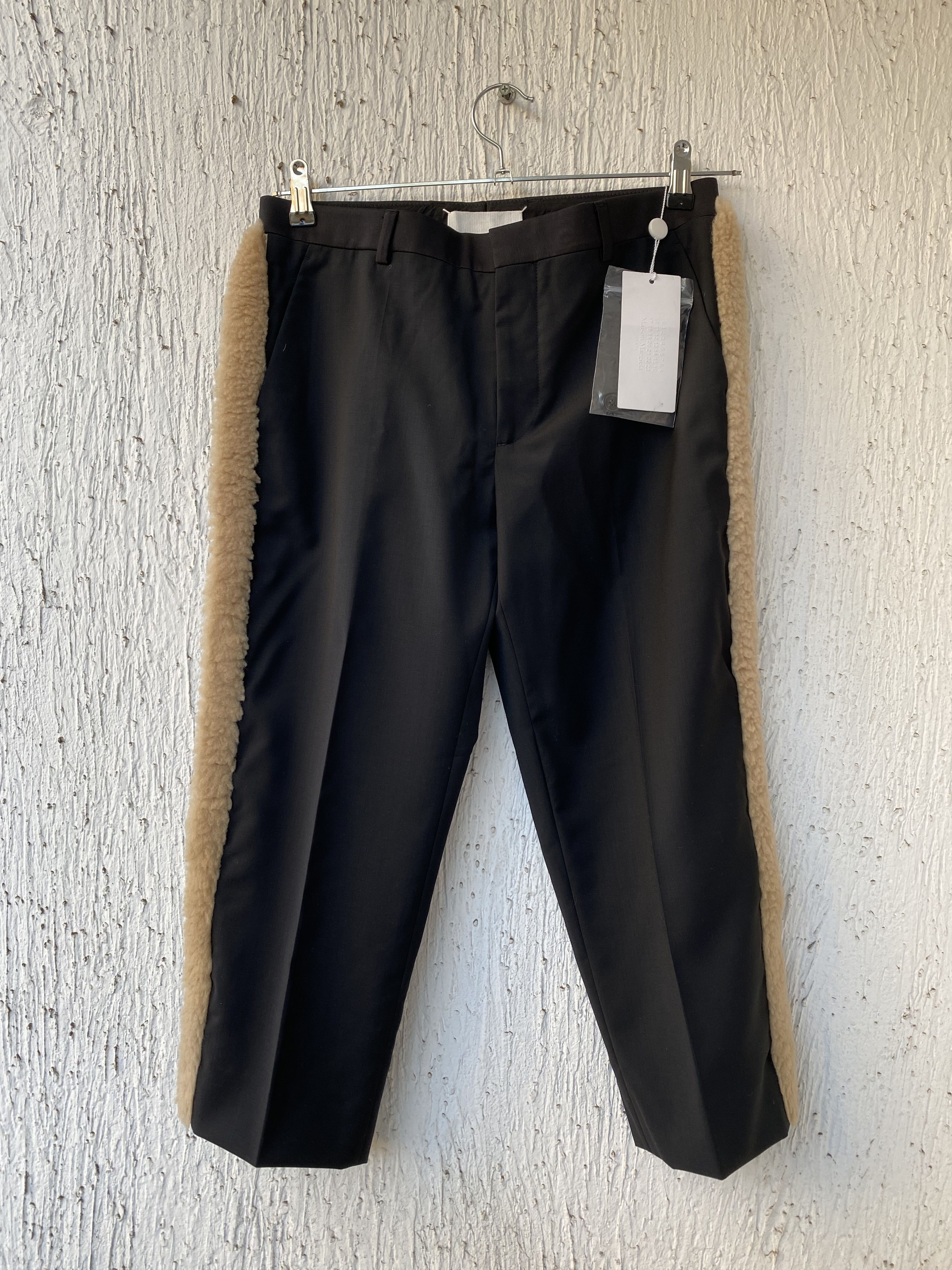 Maison Margiela BNWT FW16 RUNWAY FUR SIDE-STRIPE TROUSERS Size US 31 - 1 Thumbnail