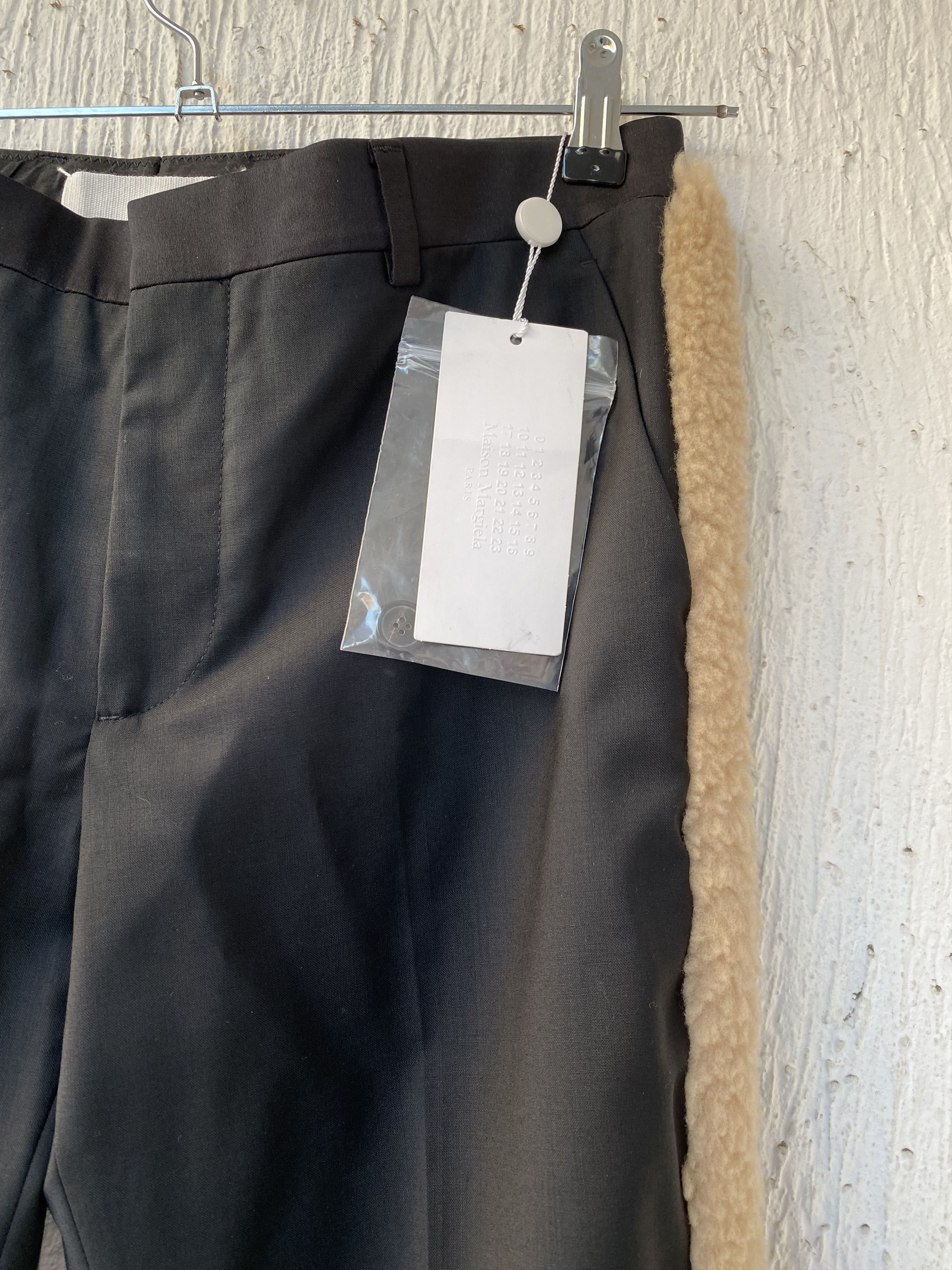 Maison Margiela BNWT FW16 RUNWAY FUR SIDE-STRIPE TROUSERS Size US 31 - 2 Thumbnail