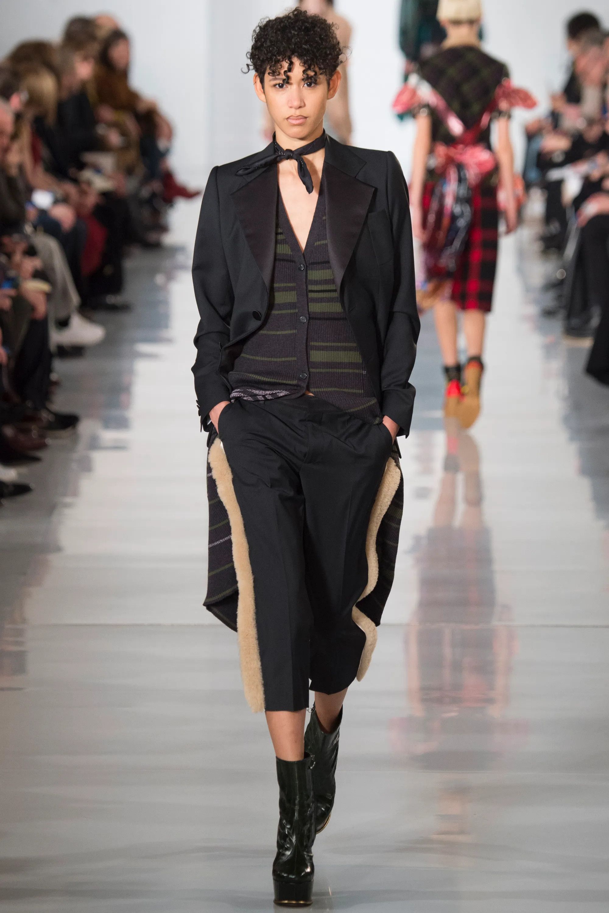 Maison Margiela BNWT FW16 RUNWAY FUR SIDE-STRIPE TROUSERS Size US 31 - 9 Thumbnail