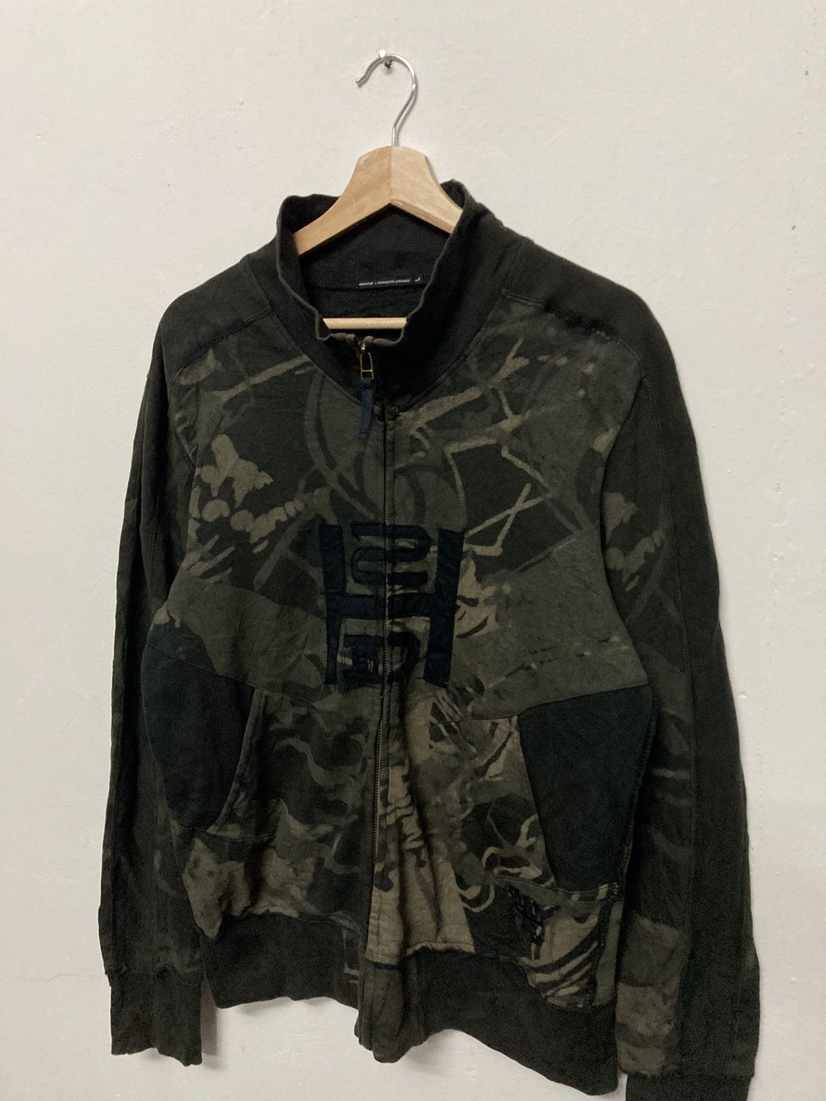Marithe + Francois Girbaud Marithe Francois Girbaud Distressed Design Zipper Sweatshirt Size US L / EU 52-54 / 3 - 3 Thumbnail