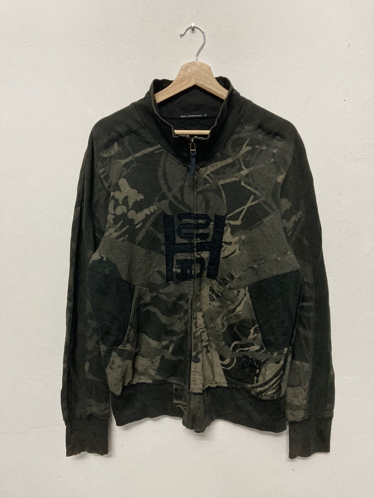 Marithe + Francois Girbaud Marithe Francois Girbaud Distressed Design Zipper Sweatshirt Size US L / EU 52-54 / 3 - 1 Thumbnail