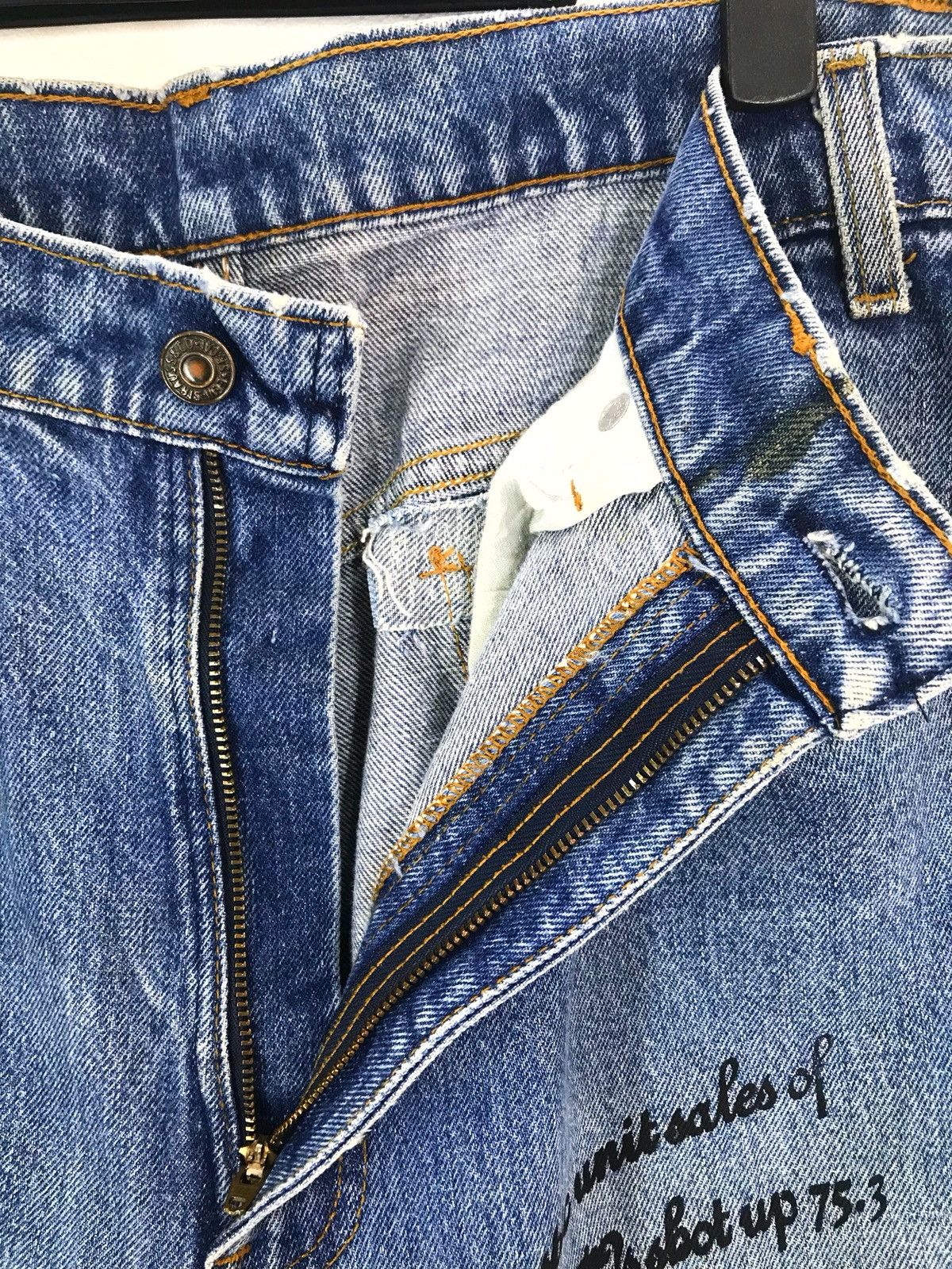 Levi's Vintage Clothing Vintage Levis Rebuild/ Reconstruct Tartan Checkered Jeans Size US 34 / EU 50 - 12 Thumbnail