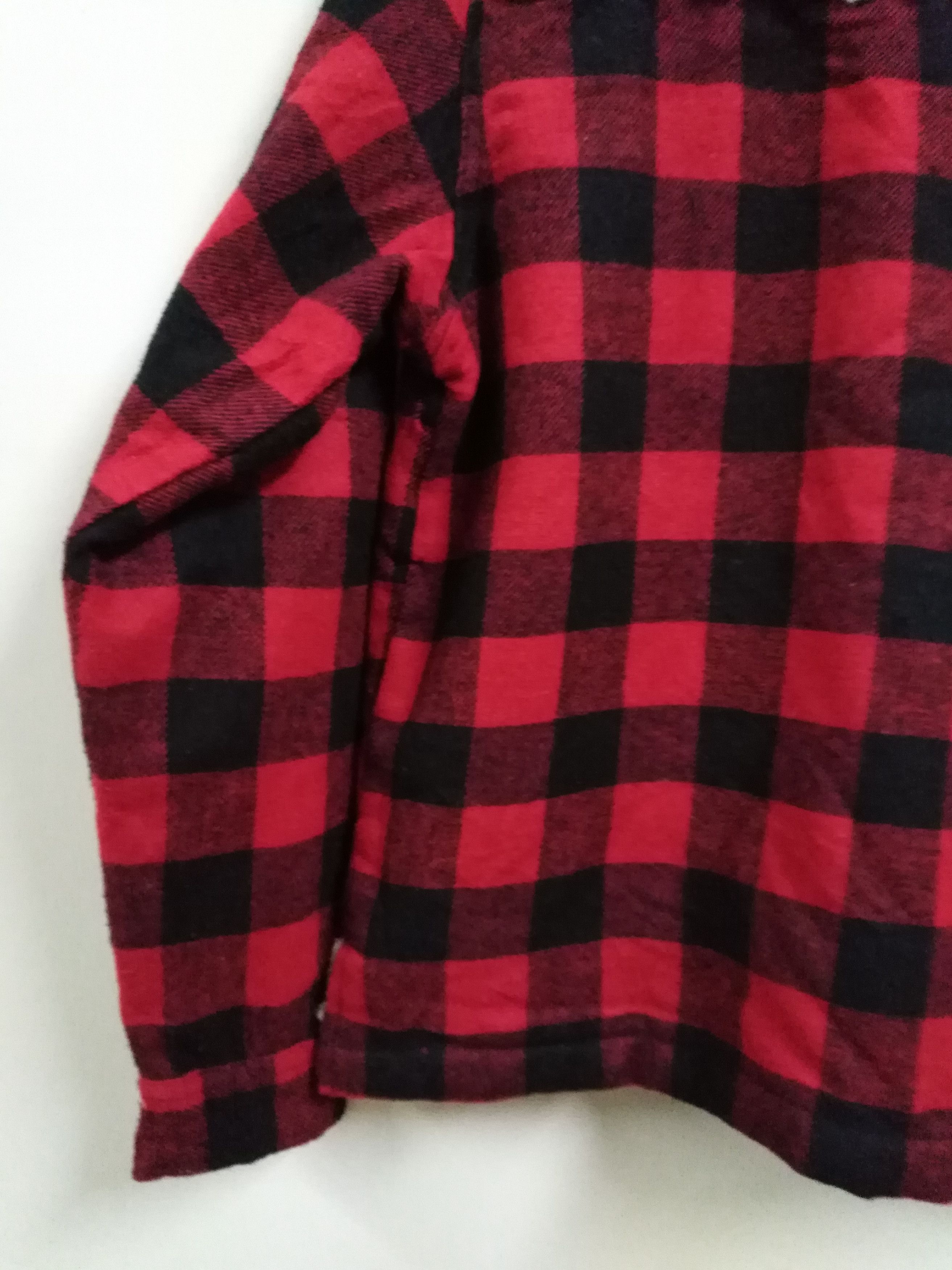 Pendleton Vintage Sherpa Jacket Jungle Storm Red Black Checked Jacket Size US M / EU 48-50 / 2 - 11 Thumbnail
