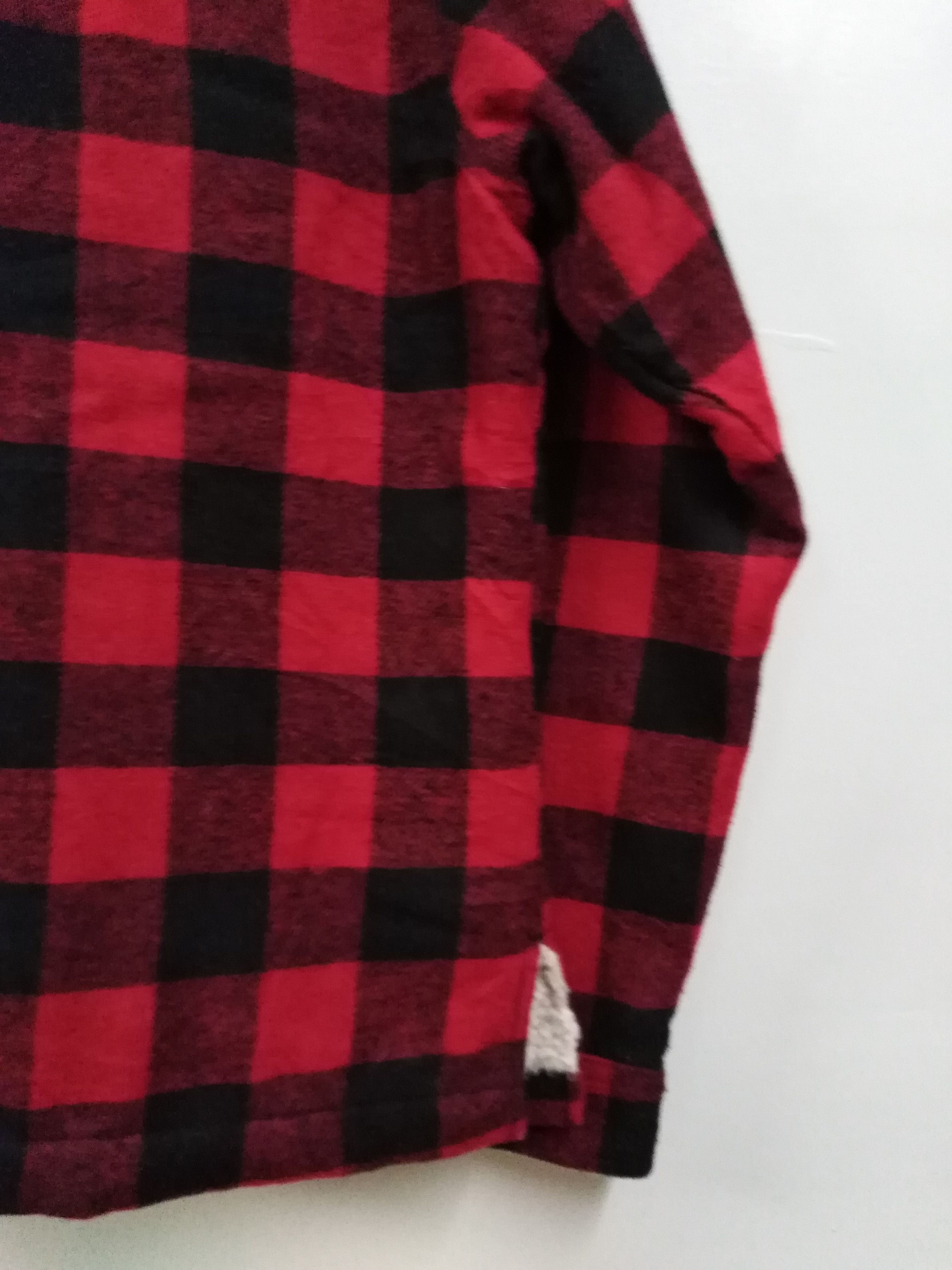 Pendleton Vintage Sherpa Jacket Jungle Storm Red Black Checked Jacket Size US M / EU 48-50 / 2 - 10 Thumbnail