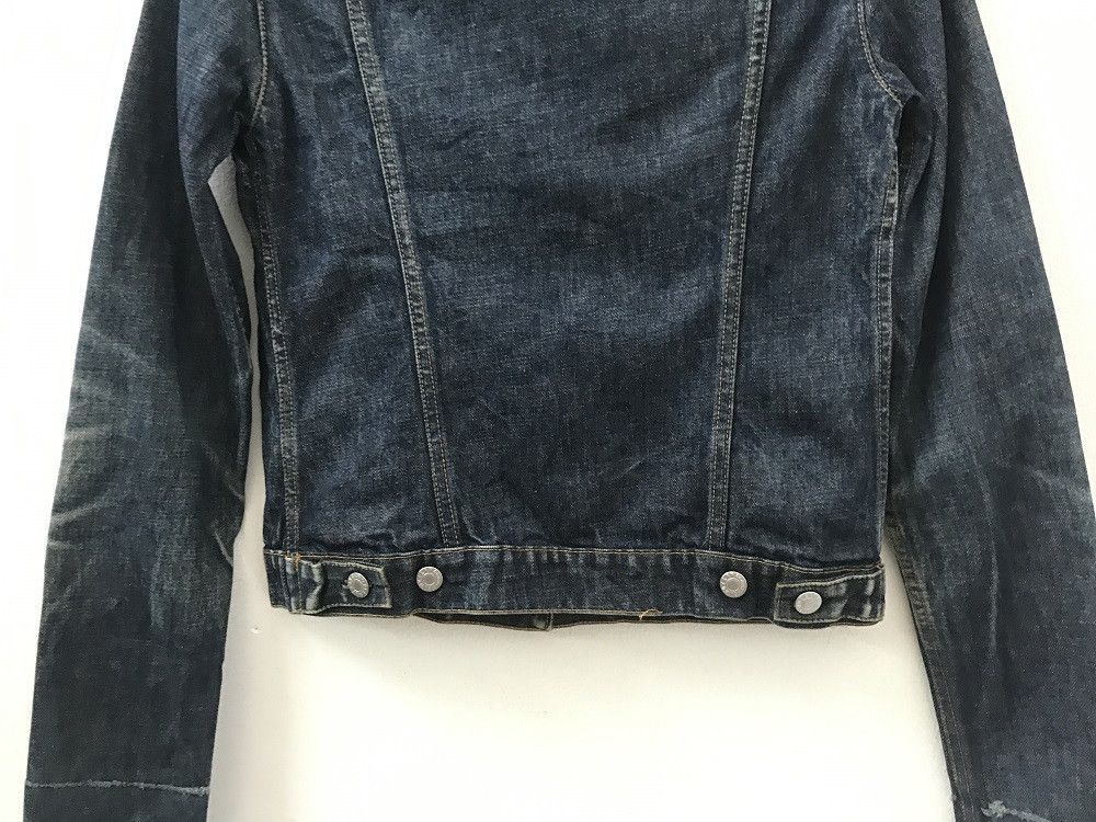 Helmut Lang 1999 Helmut Lang Elongated Turn Up Sleeves Denim Jacket Size US XS / EU 42 / 0 - 10 Thumbnail
