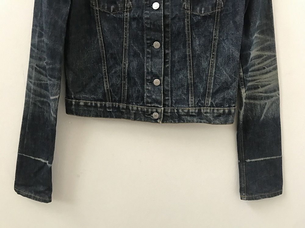 Helmut Lang 1999 Helmut Lang Elongated Turn Up Sleeves Denim Jacket Size US XS / EU 42 / 0 - 4 Thumbnail